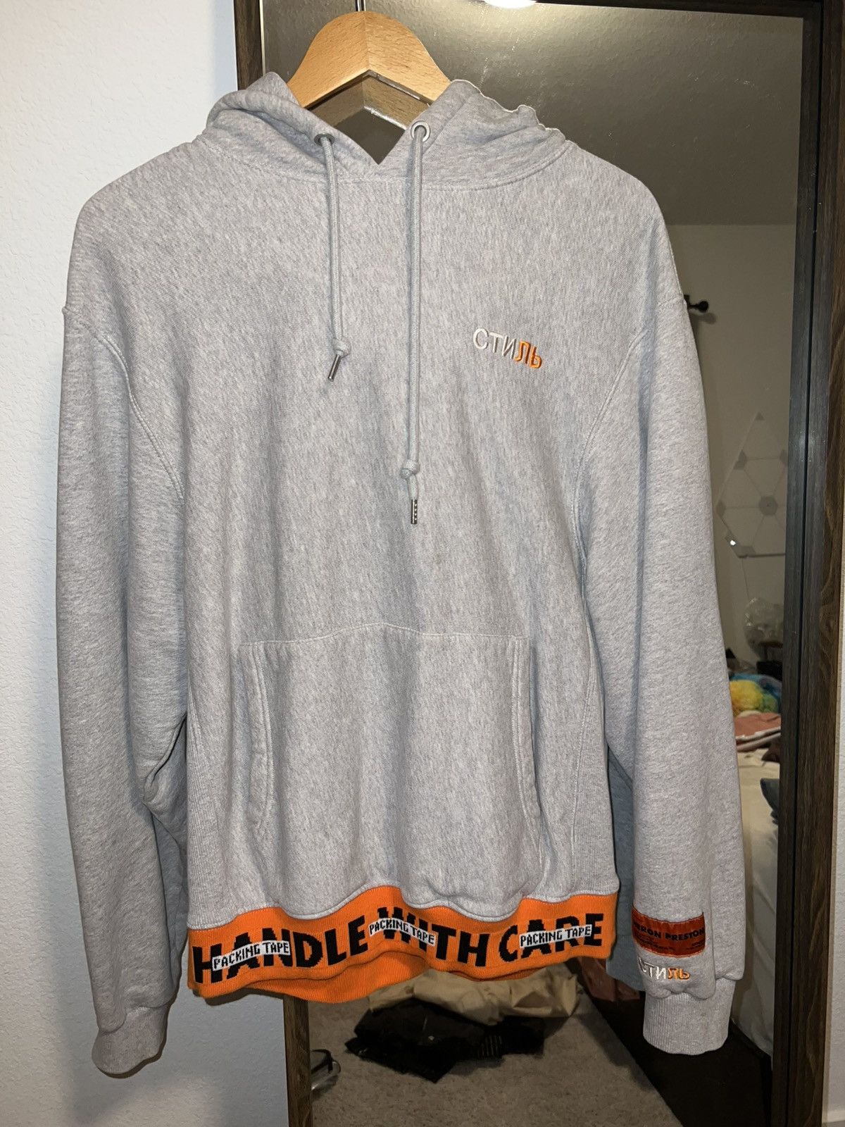 Heron Preston Heron Preston Grey Hoodie Sweatshirt Size US XS / EU 42 / 0 - 2 Thumbnail