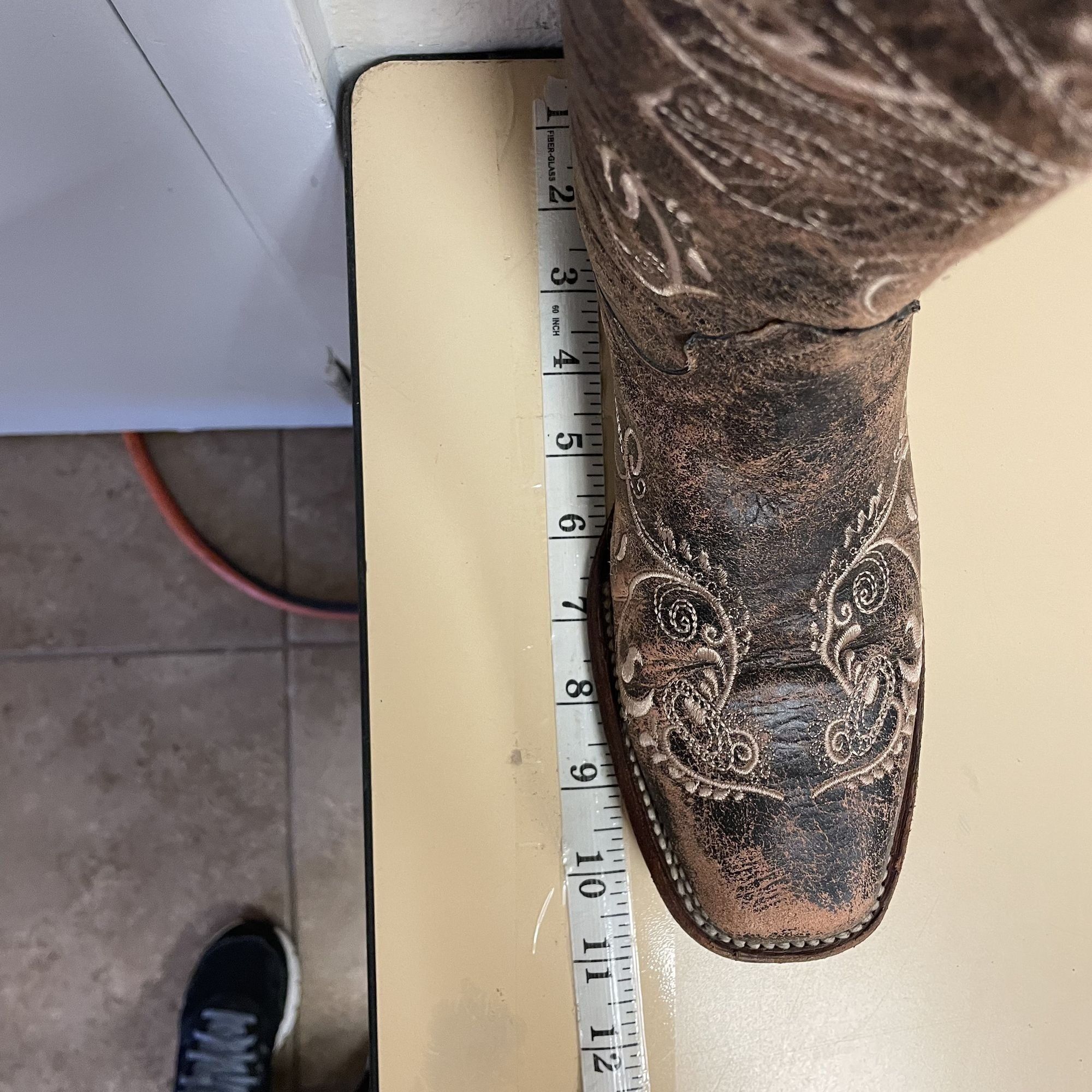 Other Circle G Distressed Style Stitched DRAGONFLY Western Boots Size US 8 / IT 38 - 9 Thumbnail