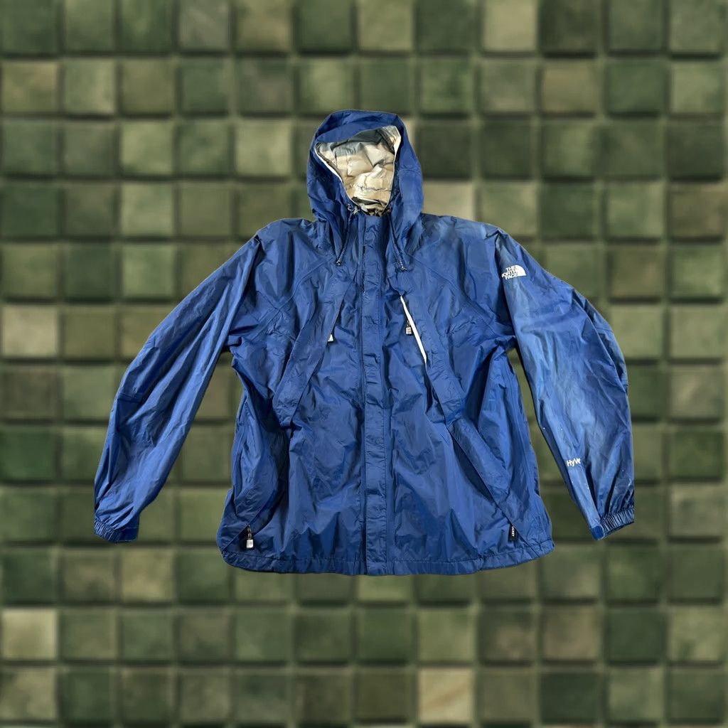 The North Face The North Face Blue HyVent Hooded Zip Windbreaker Rain Jacket XL Men Windbreaker Hooded Zip Full Zip Lightweight Packable Nylon DryVent Jacket Size US XL / EU 56 / 4 - 1 Thumbnail