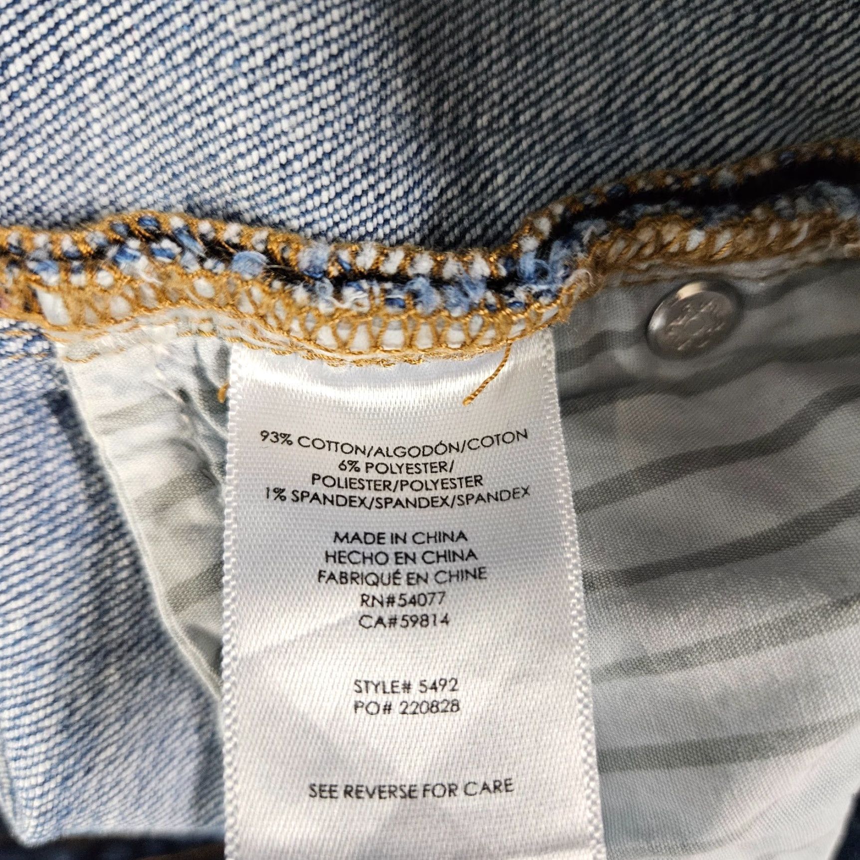 Vintage Cabi Womens Cinch Skinny Jeans Sz 6 Blue Bleach Splatter Mid Rise Denim Jeans Women Size 6 Skinny Rise 9.5 Inseam 29.5 Inseam 29.5 Womens Size 28" / US 6 / IT 42 - 7 Thumbnail