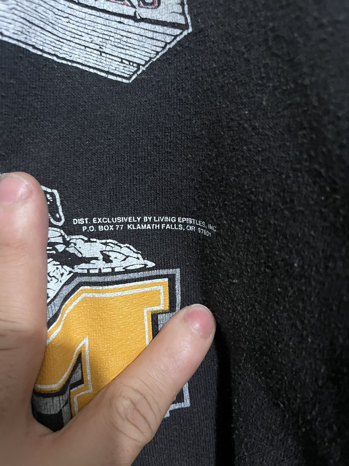Vintage Lords gym living epistles made in USA vintage Jesus hoodie Size US M / EU 48-50 / 2 - 4 Thumbnail