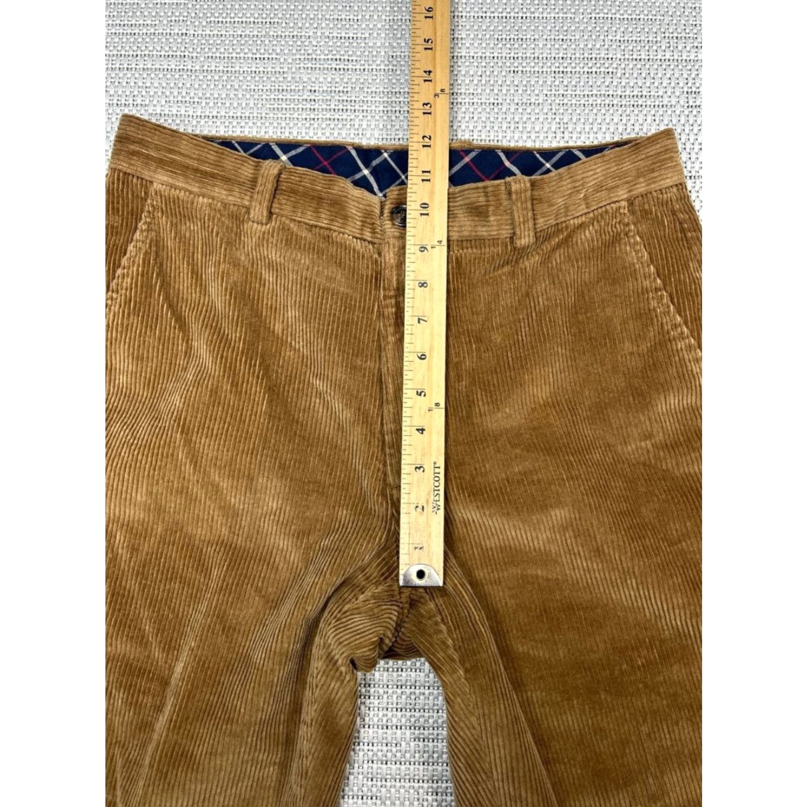 Brooks Brothers Brooks Brothers Clark Corduroy Pants Mens 33 Brown Stretch Mid Rise Straight Leg Size US 33 - 5 Thumbnail