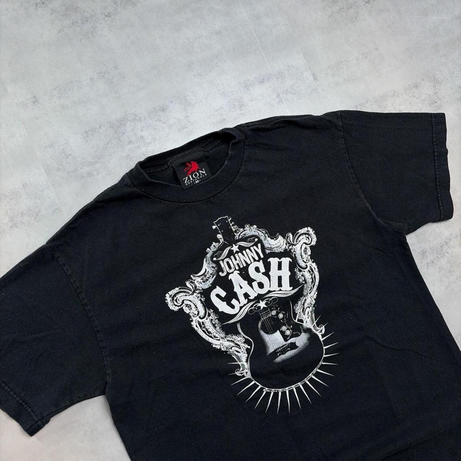 Other Vintage Johnny Cash Grunge Western Band T-Shirt Size US M / EU 48-50 / 2 - 5 Thumbnail