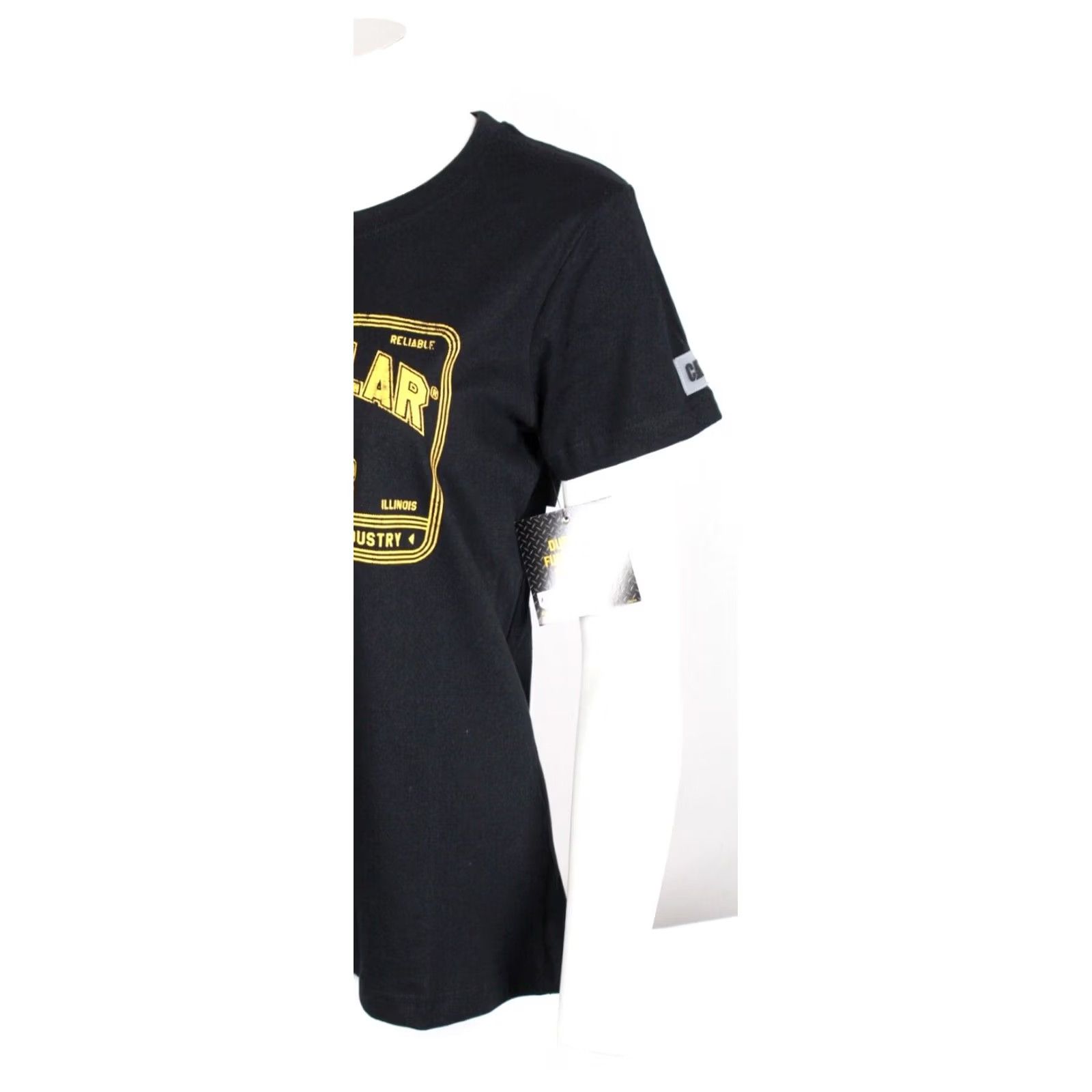 Vintage CAT Caterpillar Women's T Shirt Diesel Power Graphic Short Sleeve XL Black Size XL / US 12-14 / IT 48-50 - 5 Thumbnail