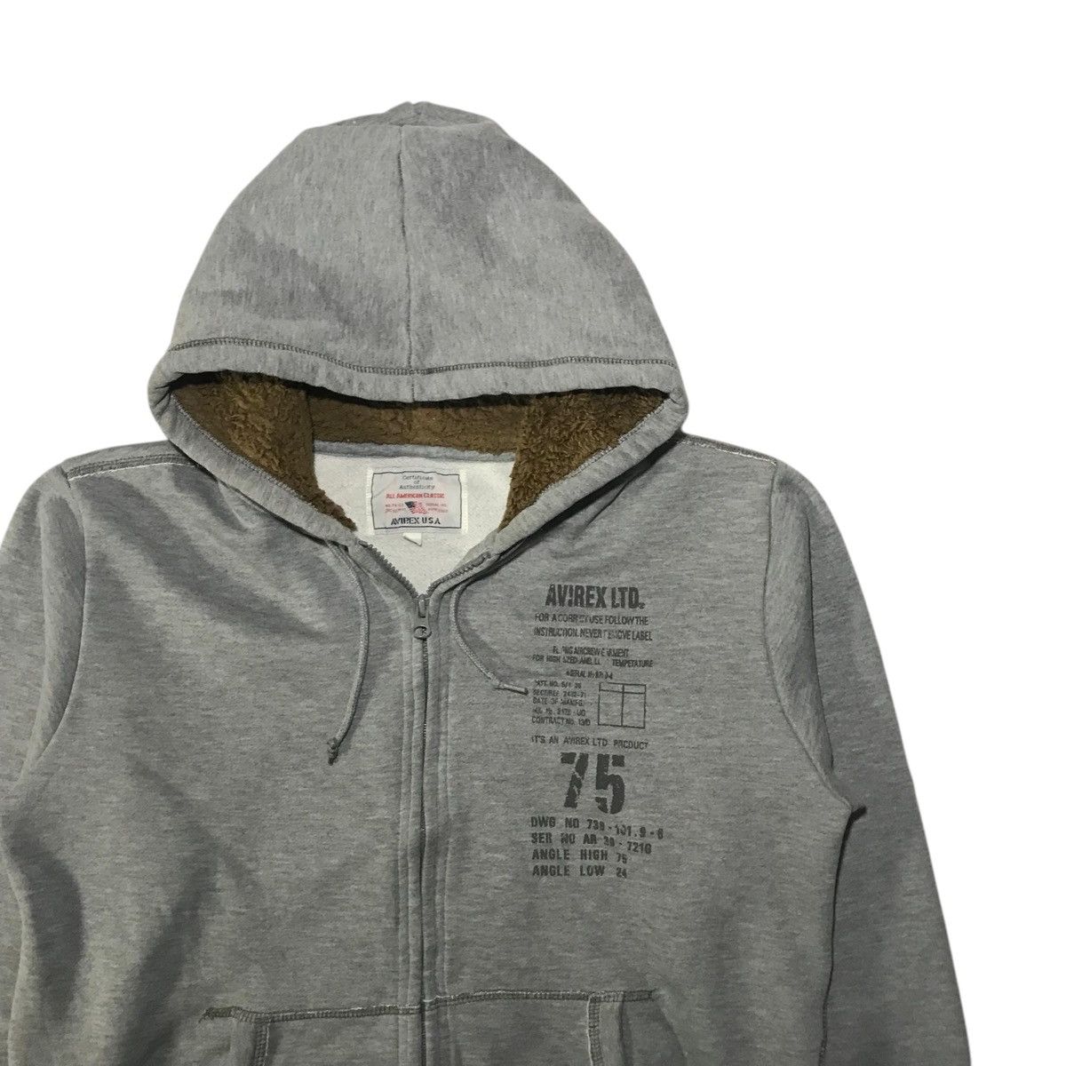 Avirex Avirex Zipper Hoodie Size US L / EU 52-54 / 3 - 3 Thumbnail