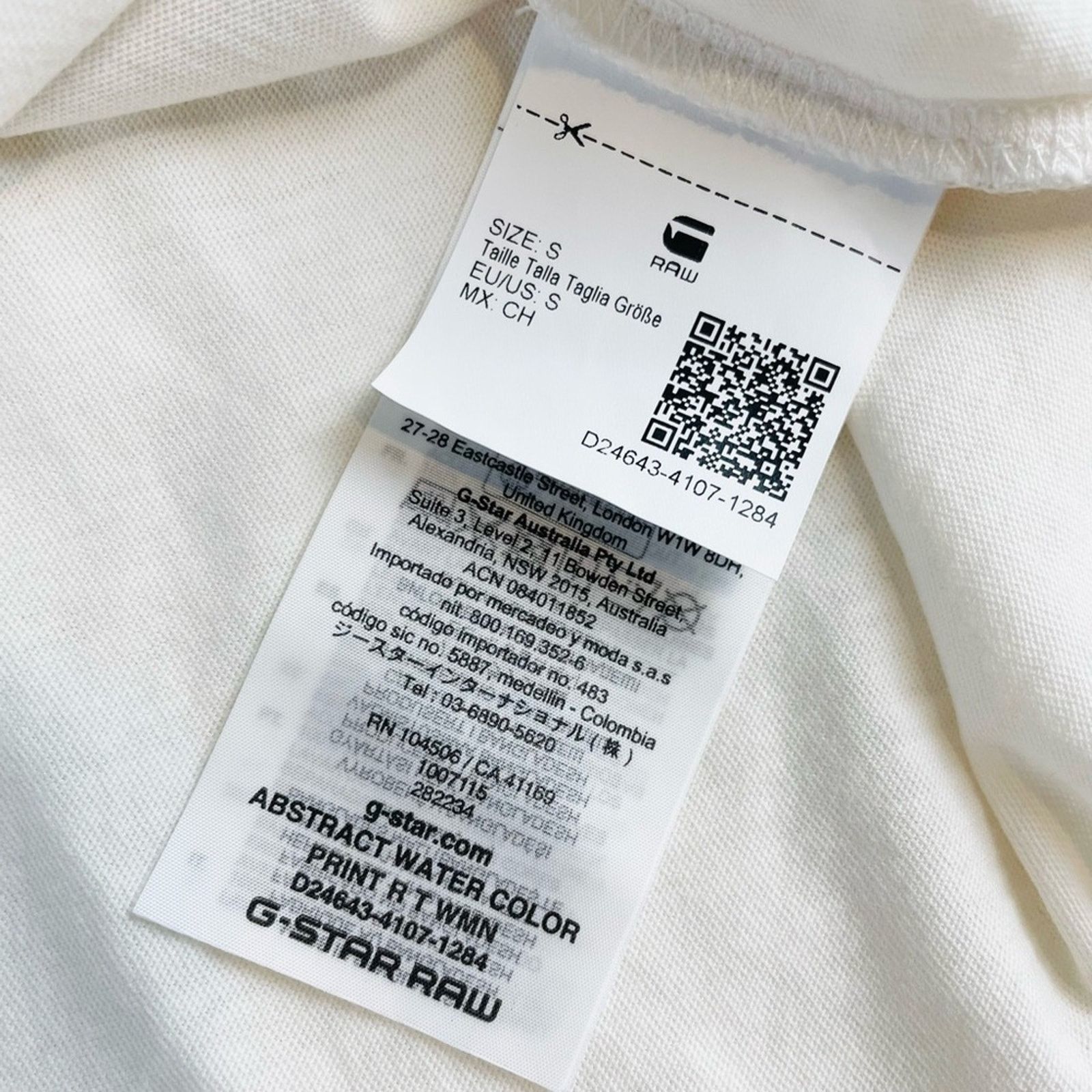 G-Star G-STAR • Raw Abstract Watercolor Print Short Sleeve Tee Size S / US 4 / IT 40 - 15 Thumbnail