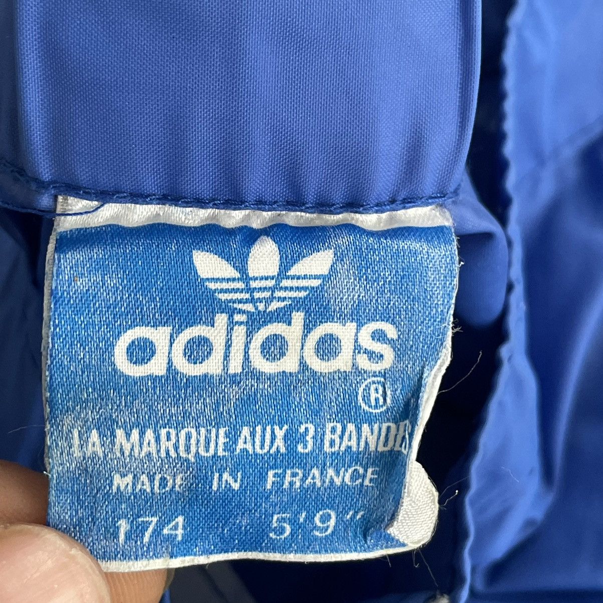 Adidas × Vintage Vintage 80’s Adidas Archive nylon trackpants made in France Size US 36 / EU 52 - 6 Thumbnail