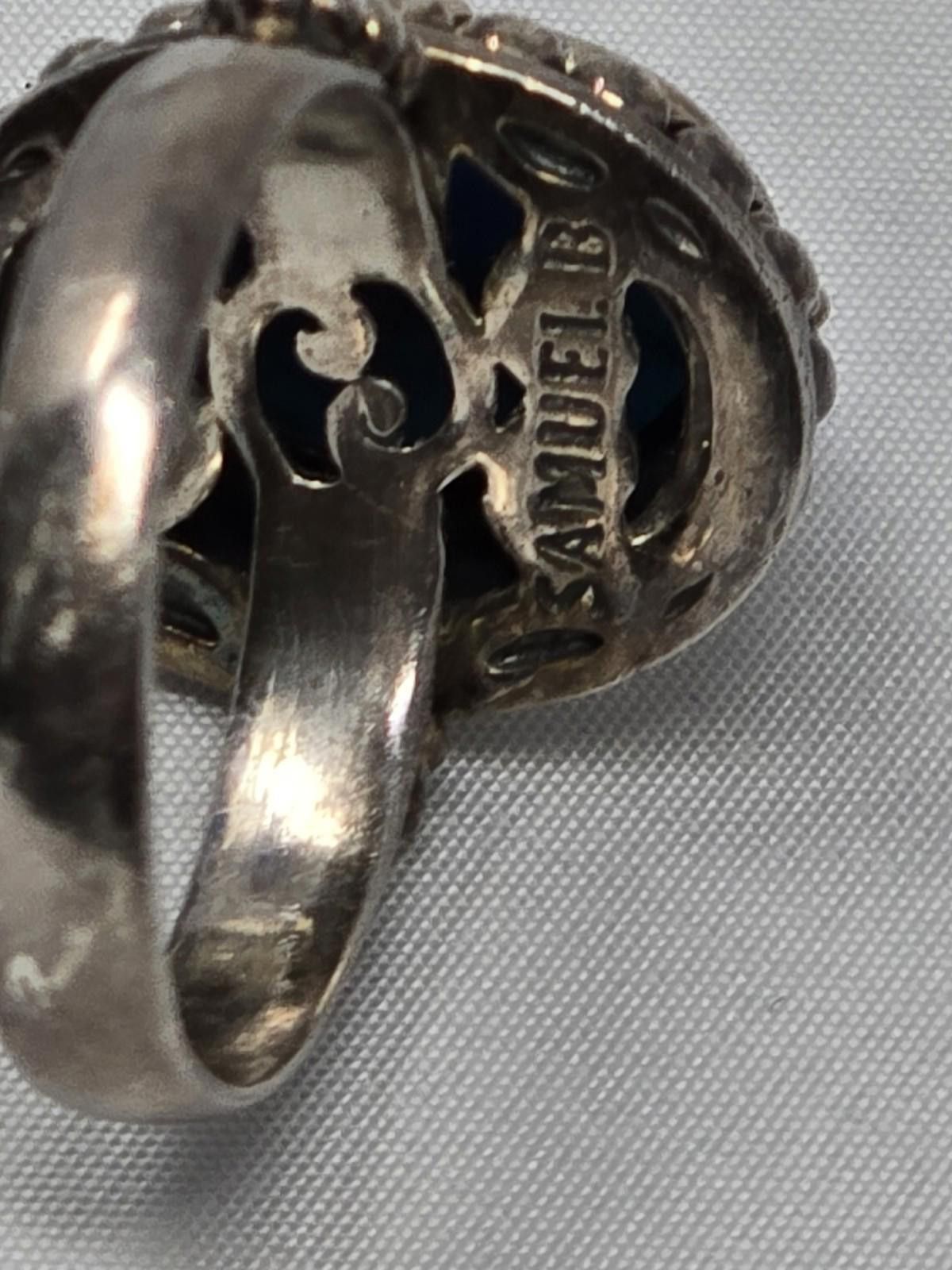 Other Samuel B Turquoise Ring Size 10 Handmade in Bali Sterling Size ONE SIZE - 6 Thumbnail