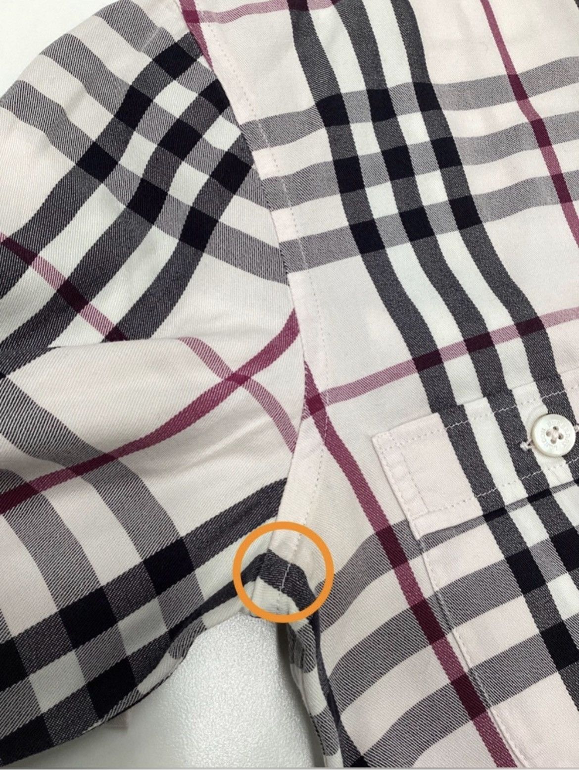 Burberry Burberry London Dusty Pink Nova Check Button Down sz XS Size XS / US 0-2 / IT 36-38 - 11 Thumbnail