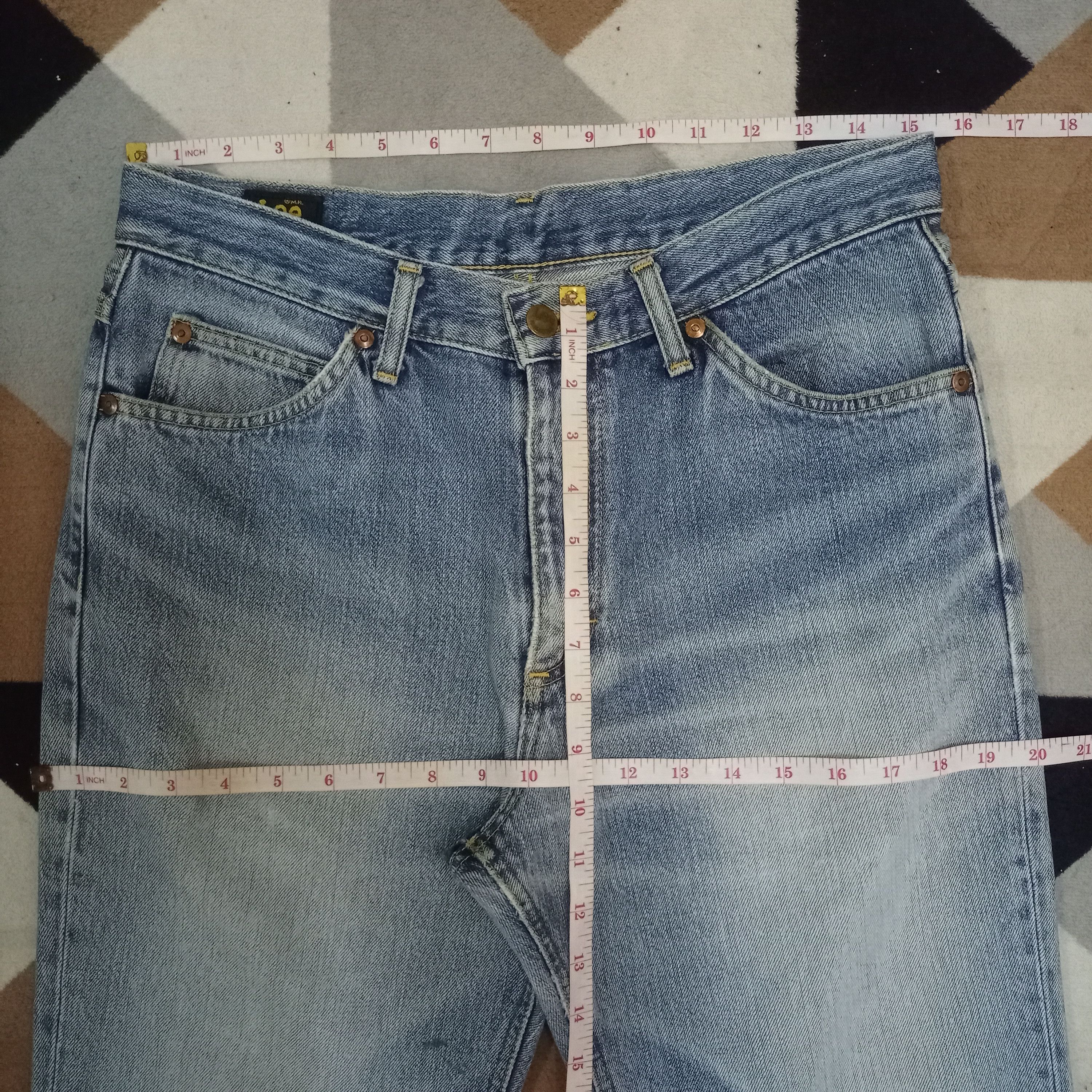 Lee Vintage Japanese Lee Riders Faded Wash Ripped Loose Jeans Size US 31 - 10 Thumbnail
