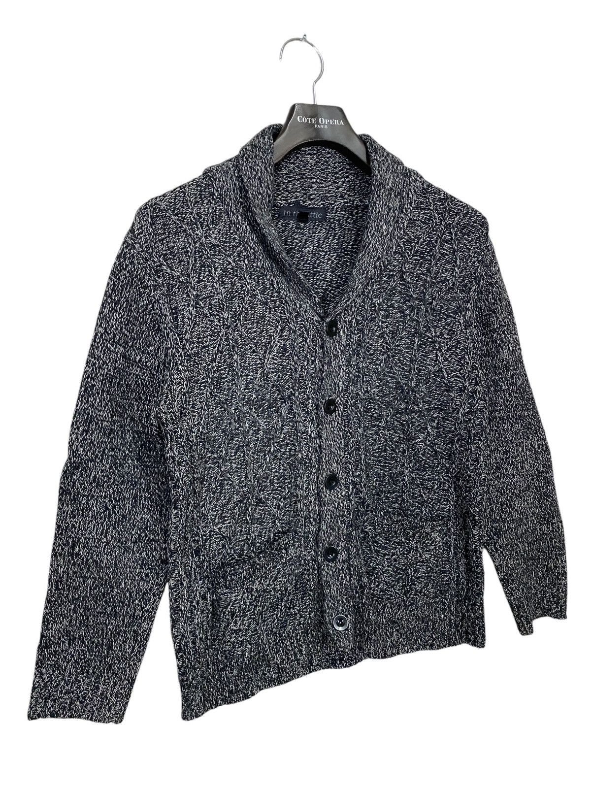 In The Attic × Seditionaries × Vintage In the attic knit cardigan double pocket undercover design Size US L / EU 52-54 / 3 - 3 Thumbnail