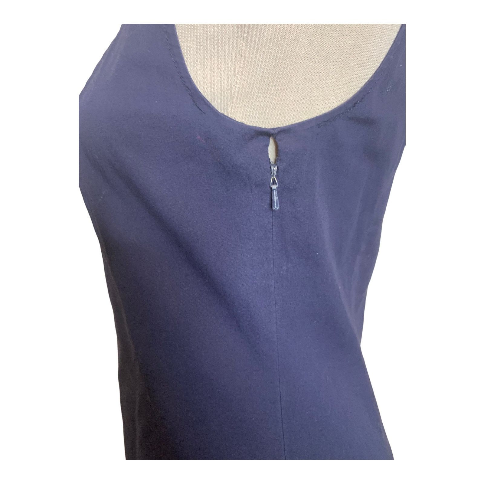 Tory Burch Tory Burch Navy Logo Button Detail Mini Dress 2 Size XS / US 0-2 / IT 36-38 - 9 Thumbnail