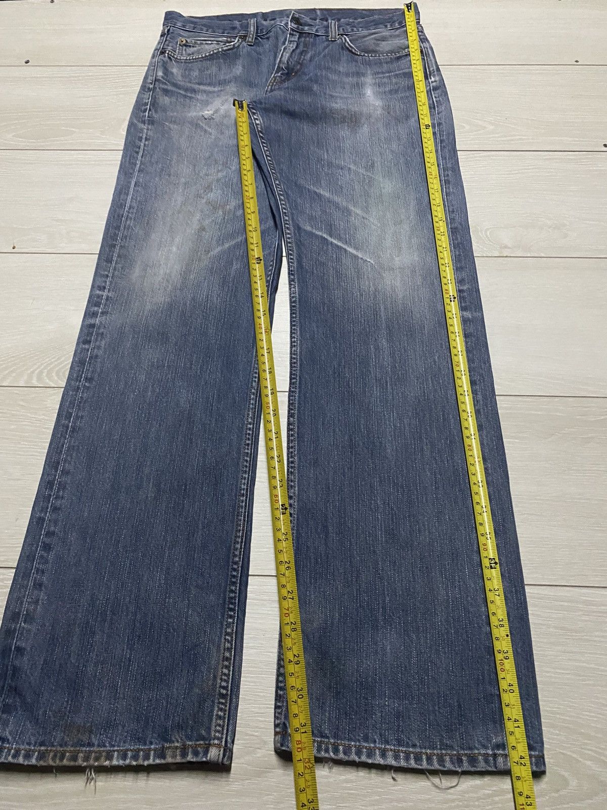 Engineered Garments × Uniqlo Vintage Japanese Brand Uniqlo Faded Wash Distressed Loose Size US 32 / EU 48 - 14 Thumbnail