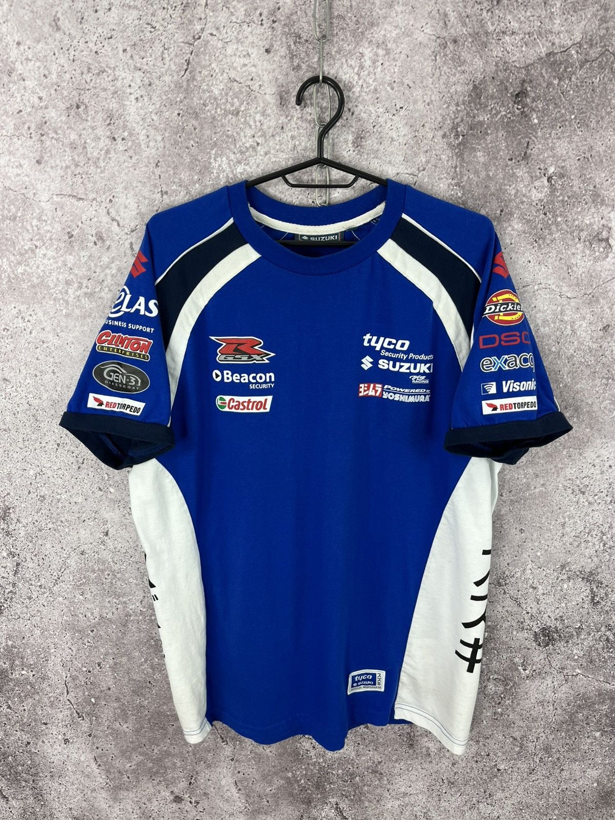 Japanese Brand Suzuki Collection Tyco Castrol Moto Japanese Style Tee Sz L Size US L / EU 52-54 / 3 - 1 Thumbnail