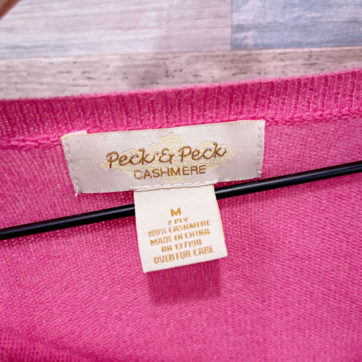 Other Peck & Peck 100% Cashmere Split Neck Pullover Sweater Pink M Size M / US 6-8 / IT 42-44 - 5 Thumbnail