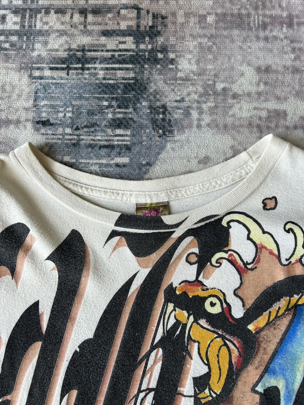 Ed Hardy Y2k Ed Hardy Overprint Snakes Tshirt Size US S / EU 44-46 / 1 - 11 Thumbnail