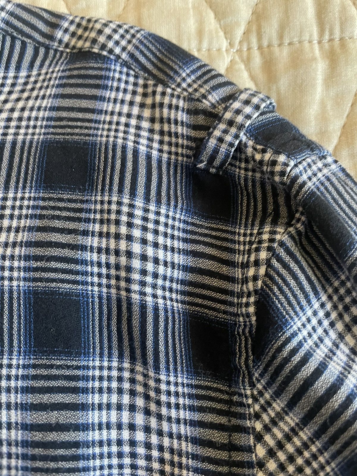 John Varvatos Featherweight Check Print Shirt Size US L / EU 52-54 / 3 - 4 Thumbnail