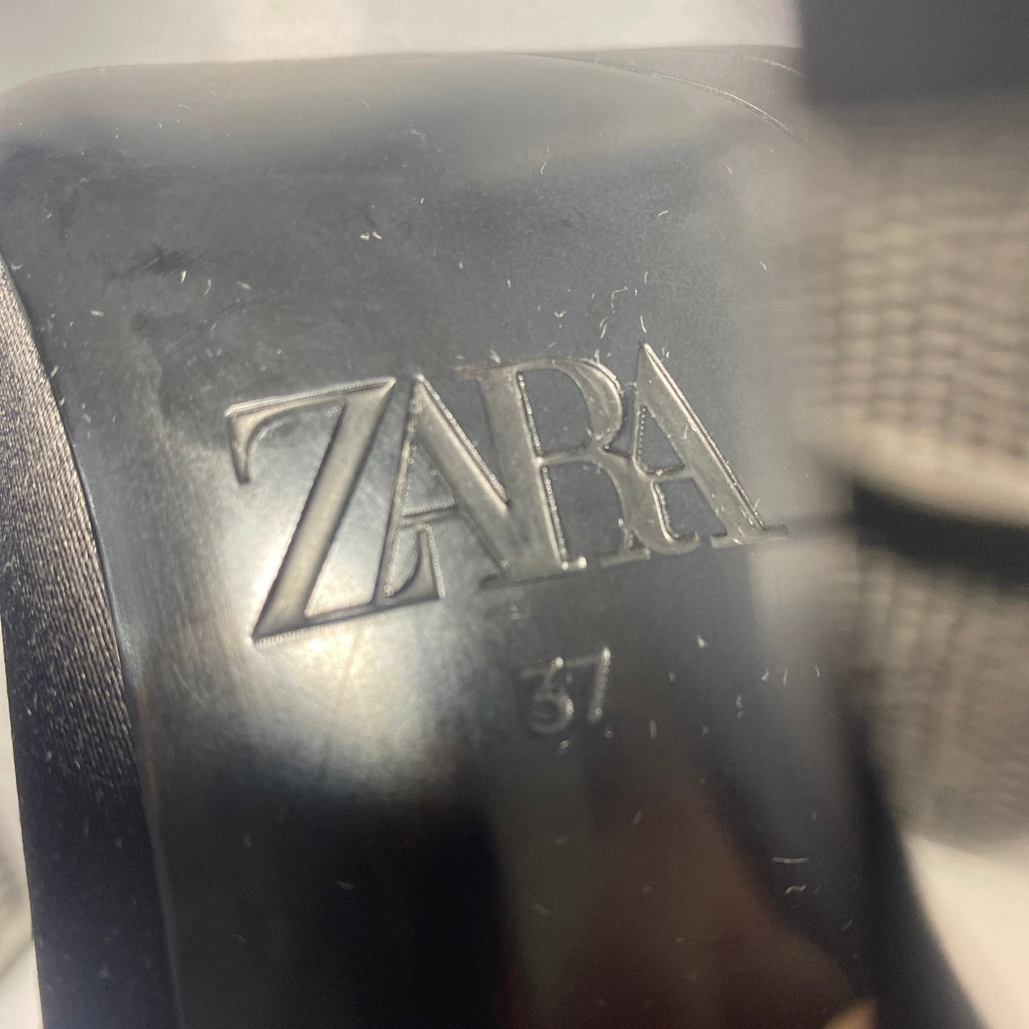 Zara Zara Metallic Stiletto Black Boots Womens 37 (US 6.5) Size US 6.5 / EU 39-40 - 6 Thumbnail