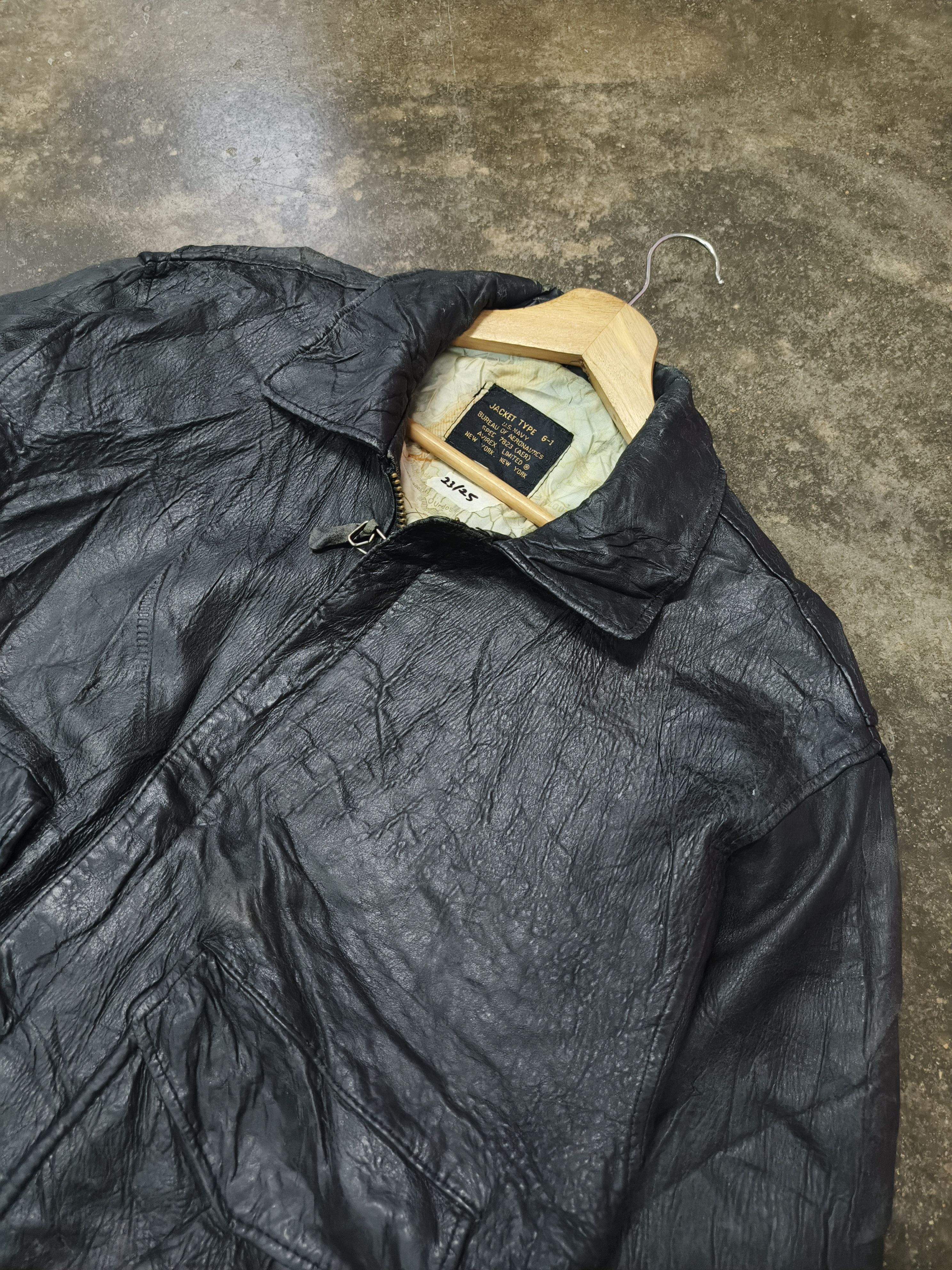 Avirex True Vtg DISTRESSED Avirex Map Lining Type G1 Us Navy Jacket Size US L / EU 52-54 / 3 - 3 Thumbnail