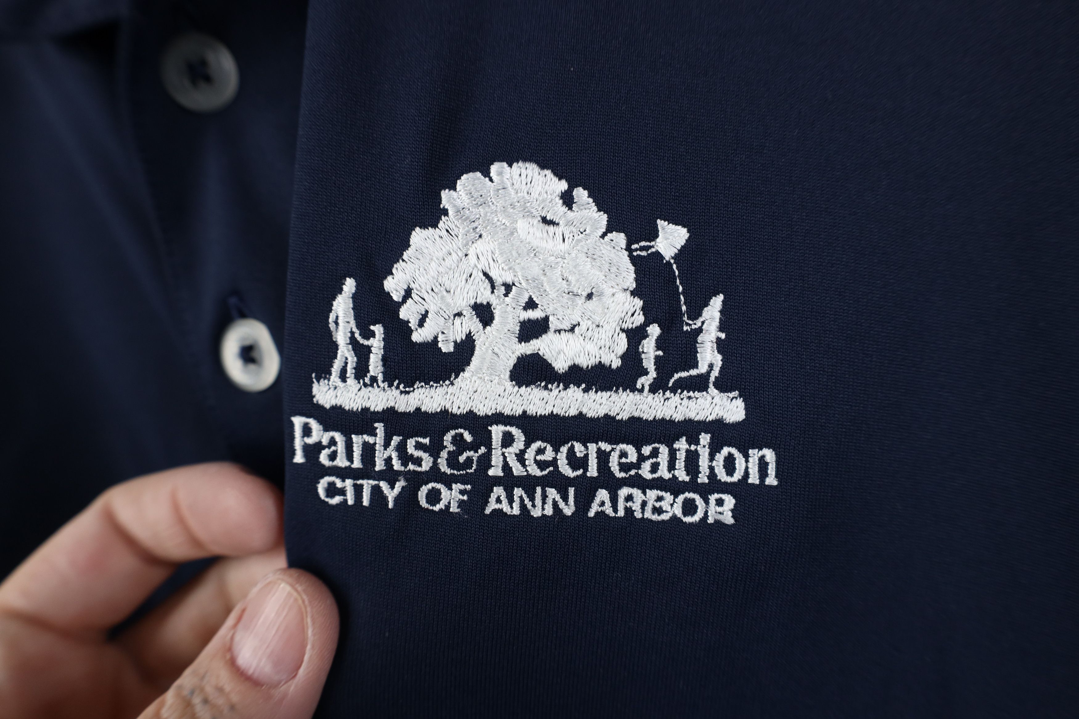 Adidas Adidas Golf Ann Arbor Parks and Recreation Polo Shirt Blue Size US L / EU 52-54 / 3 - 5 Thumbnail