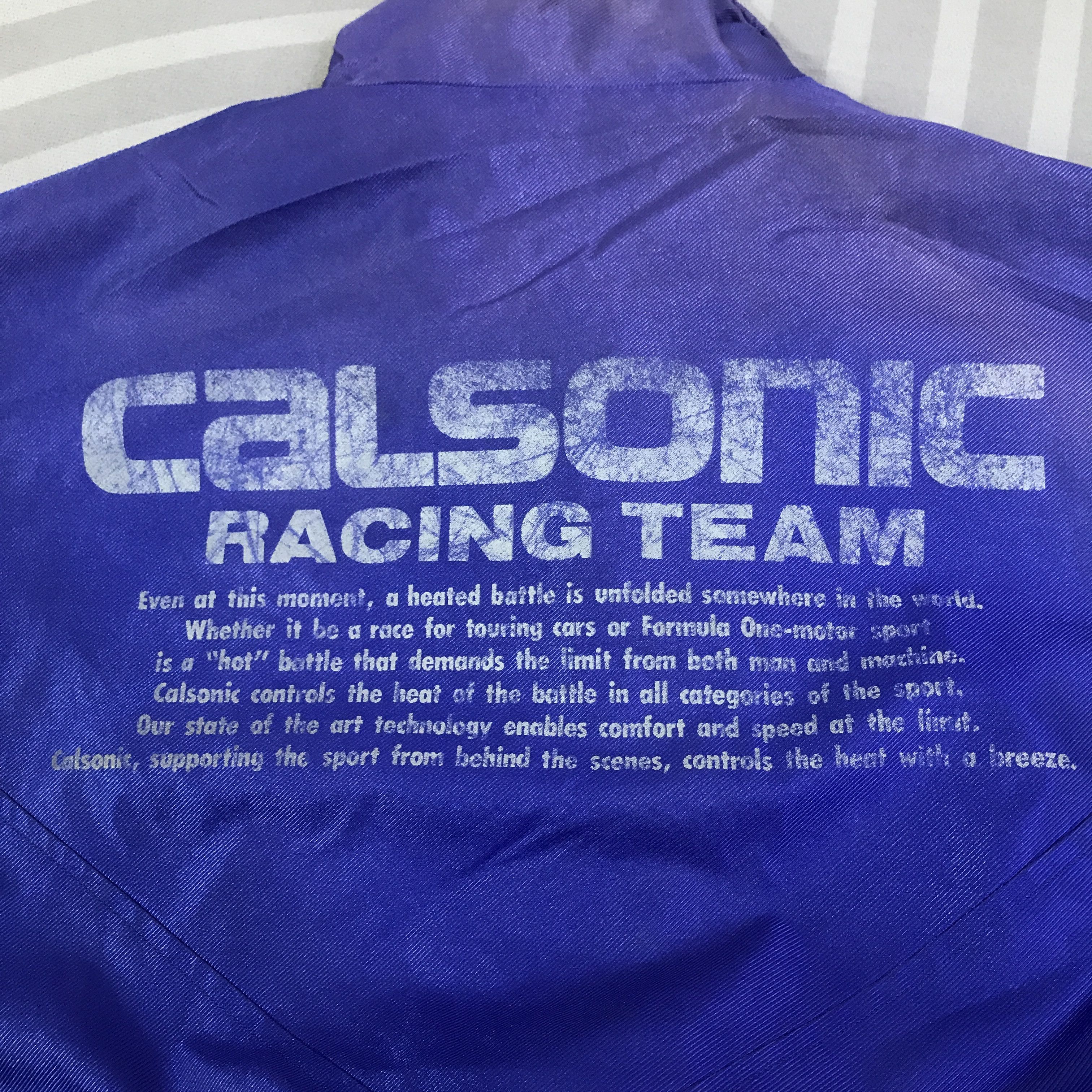 Japanese Brand Vintage Calsonic Nissan Racing Team Faded Jacket K126B5 Size US L / EU 52-54 / 3 - 15 Thumbnail
