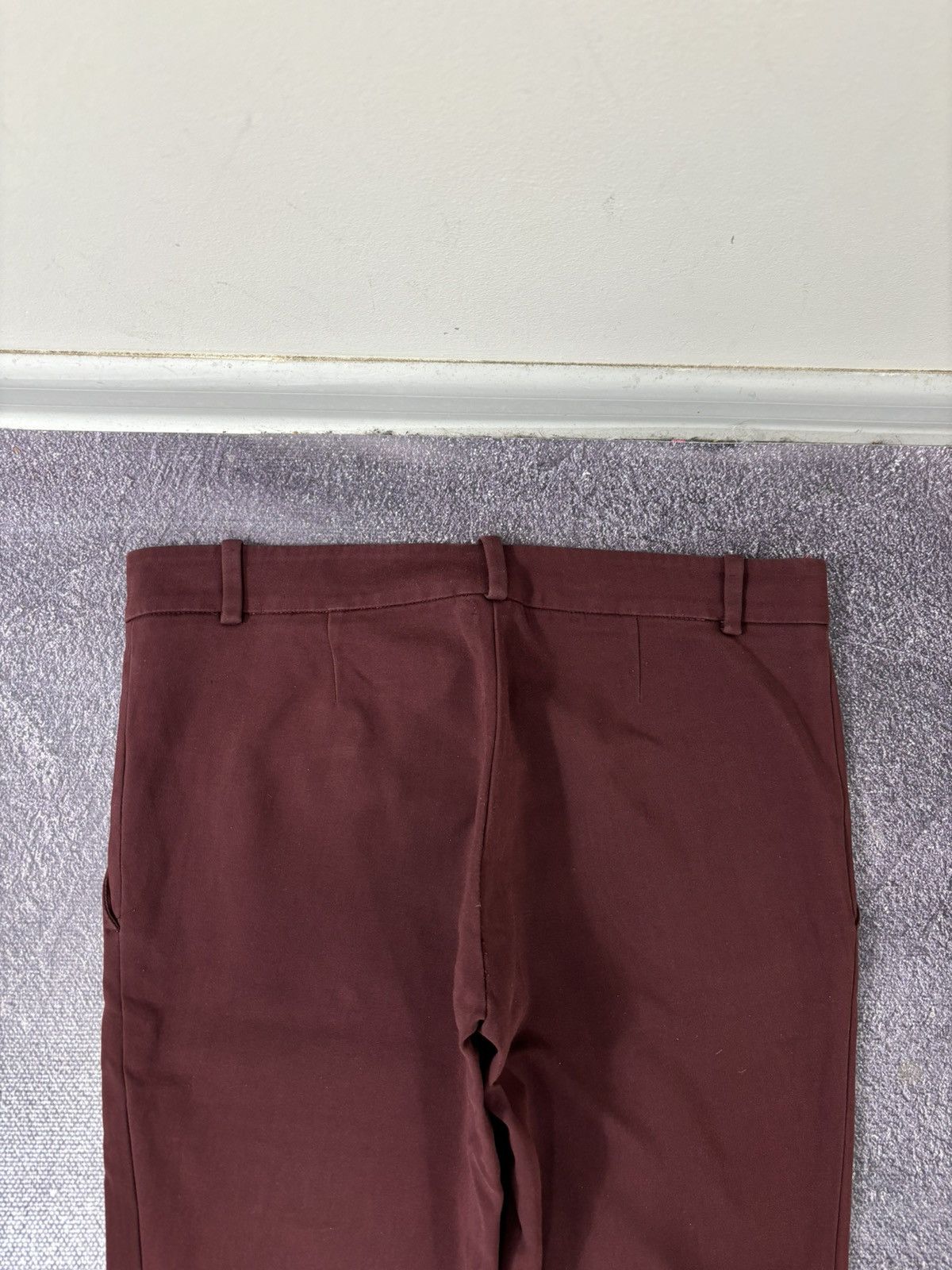 Gucci Gucci Women’s Vintage Slim Fit Burgundy Luxury Pants Size 28" / US 6 / IT 42 - 20 Thumbnail