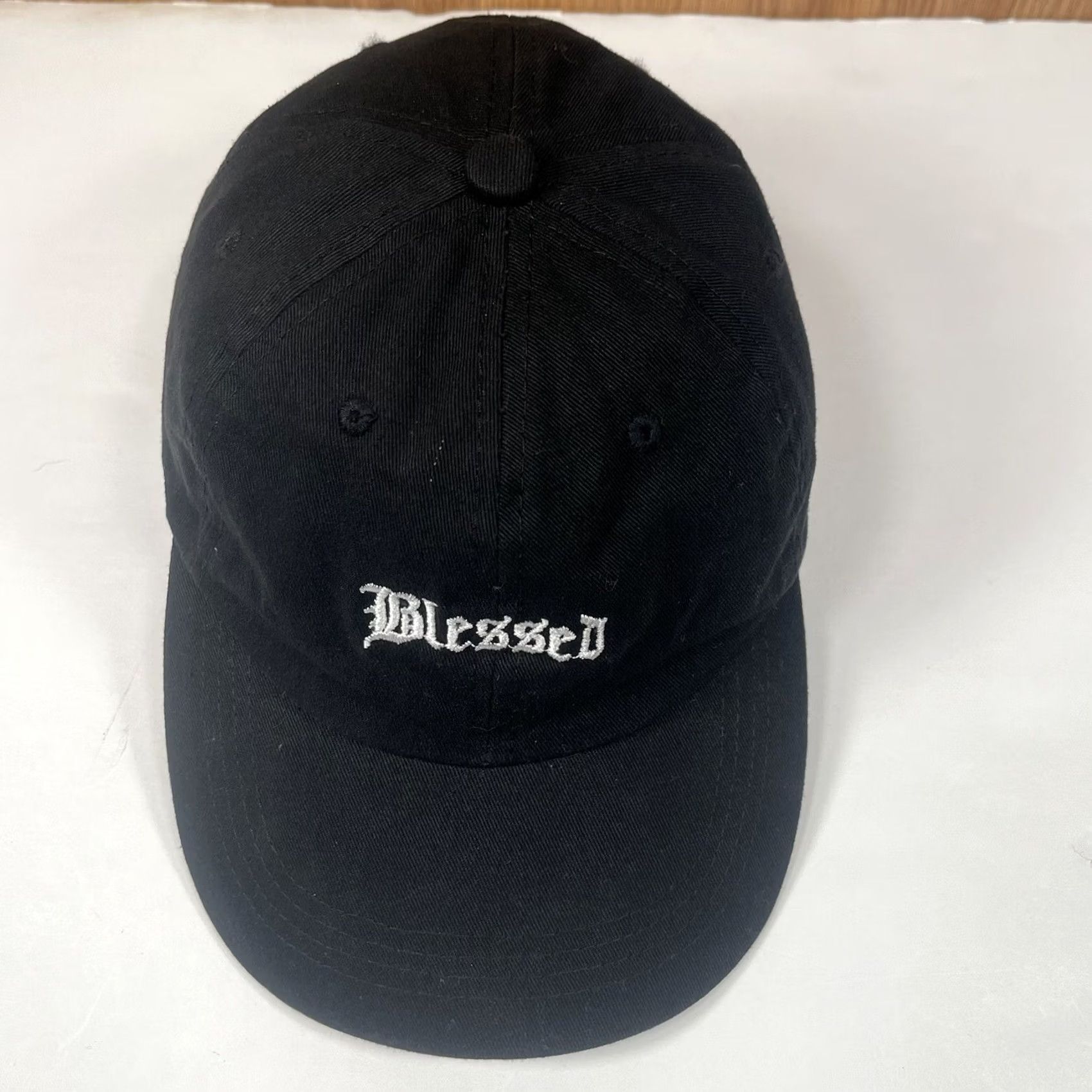 Vintage Blessed Embroidered Adjustable StrapBack Womens Baseball Cap Black Hat Size ONE SIZE - 2 Thumbnail