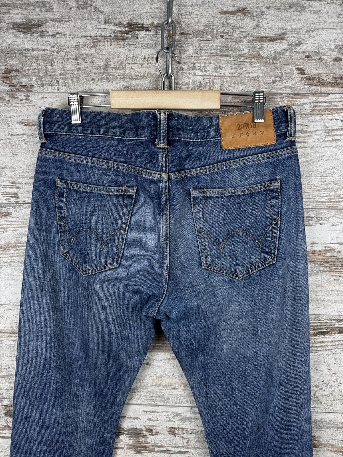 Edwin Mens Vintage Edwin Javanese denim jeans Selvedge pants rare Size US 31 - 12 Thumbnail