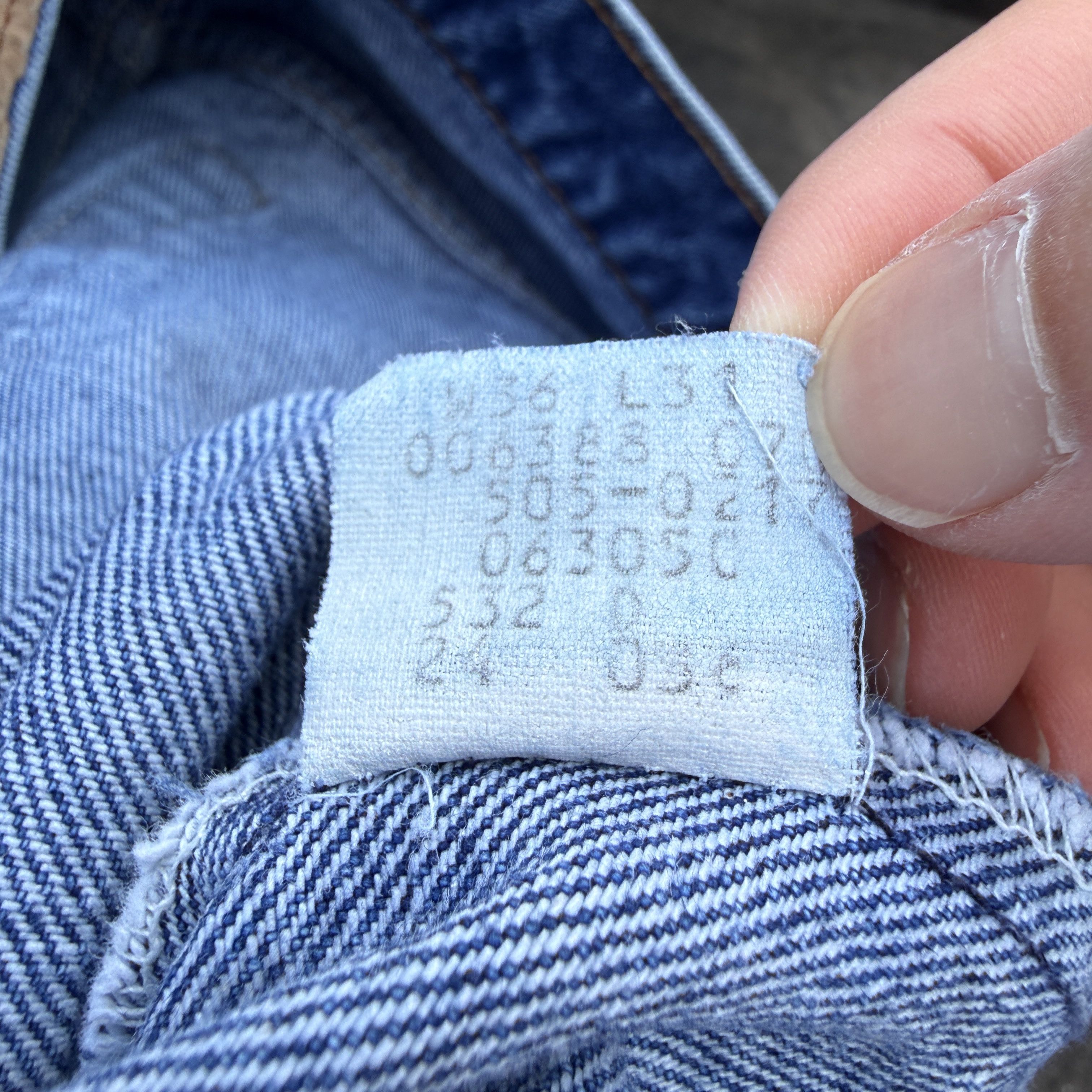 Levi's Vintage 80s Levis 505 Blue Denim Made in USA Jeans Size US 34 / EU 50 - 6 Thumbnail