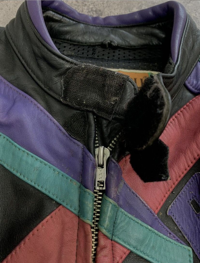 Genuine Leather × Japanese Brand Leather Jacket Vintage Faded Racing Brown Biker Y2K Size US L / EU 52-54 / 3 - 13 Thumbnail