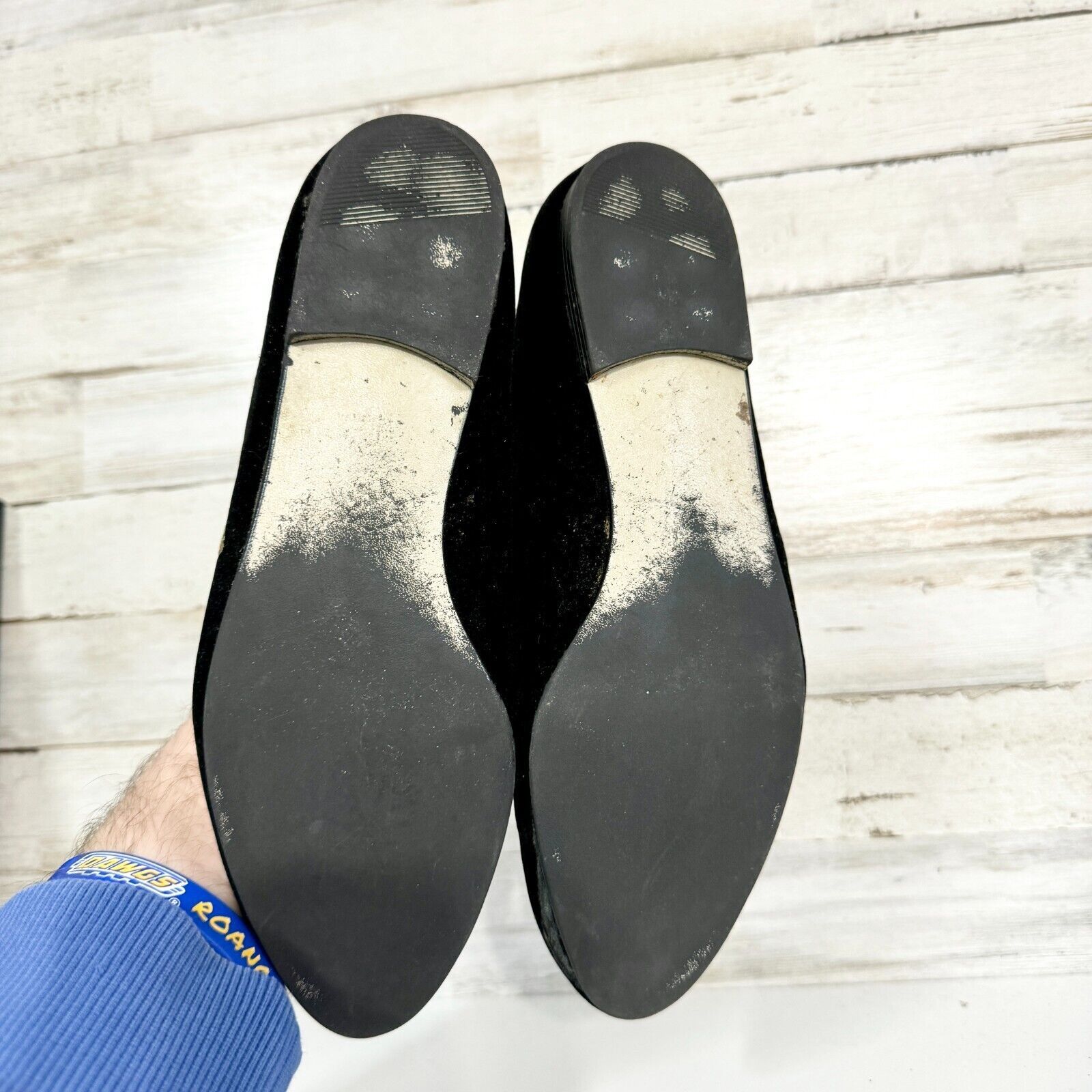 Worthington VTG Worthington Flats 6.5 Christmas Embroidered Black Velvet Size US 6.5 / IT 36.5 - 7 Thumbnail
