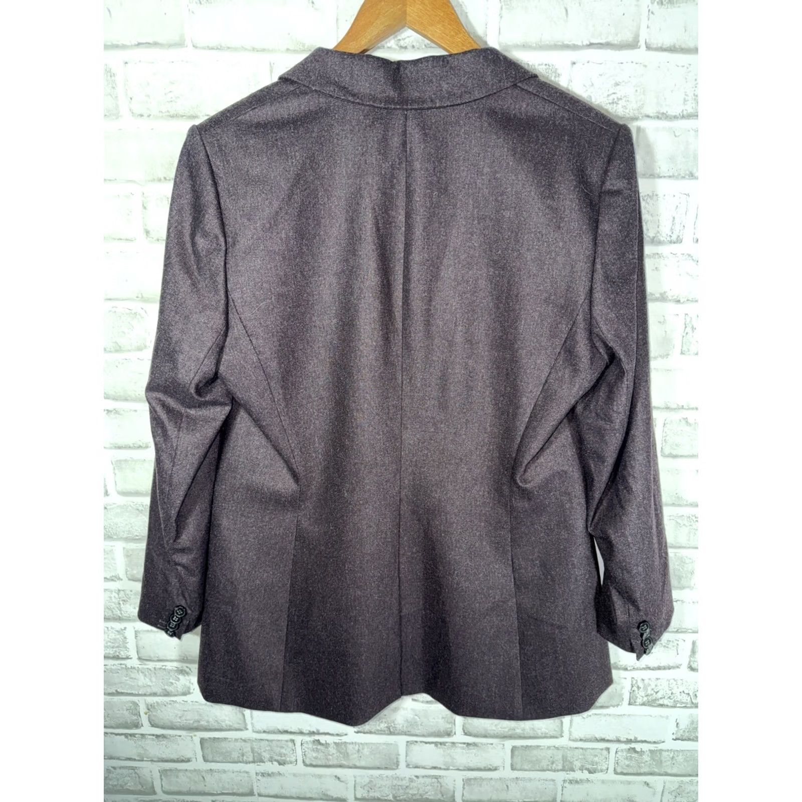 Theory Theory ANDORIE Coat Womens 12 Black Auburn Wool Angora Blend 2 Button NWT (45) Size XL / US 12-14 / IT 48-50 - 7 Thumbnail