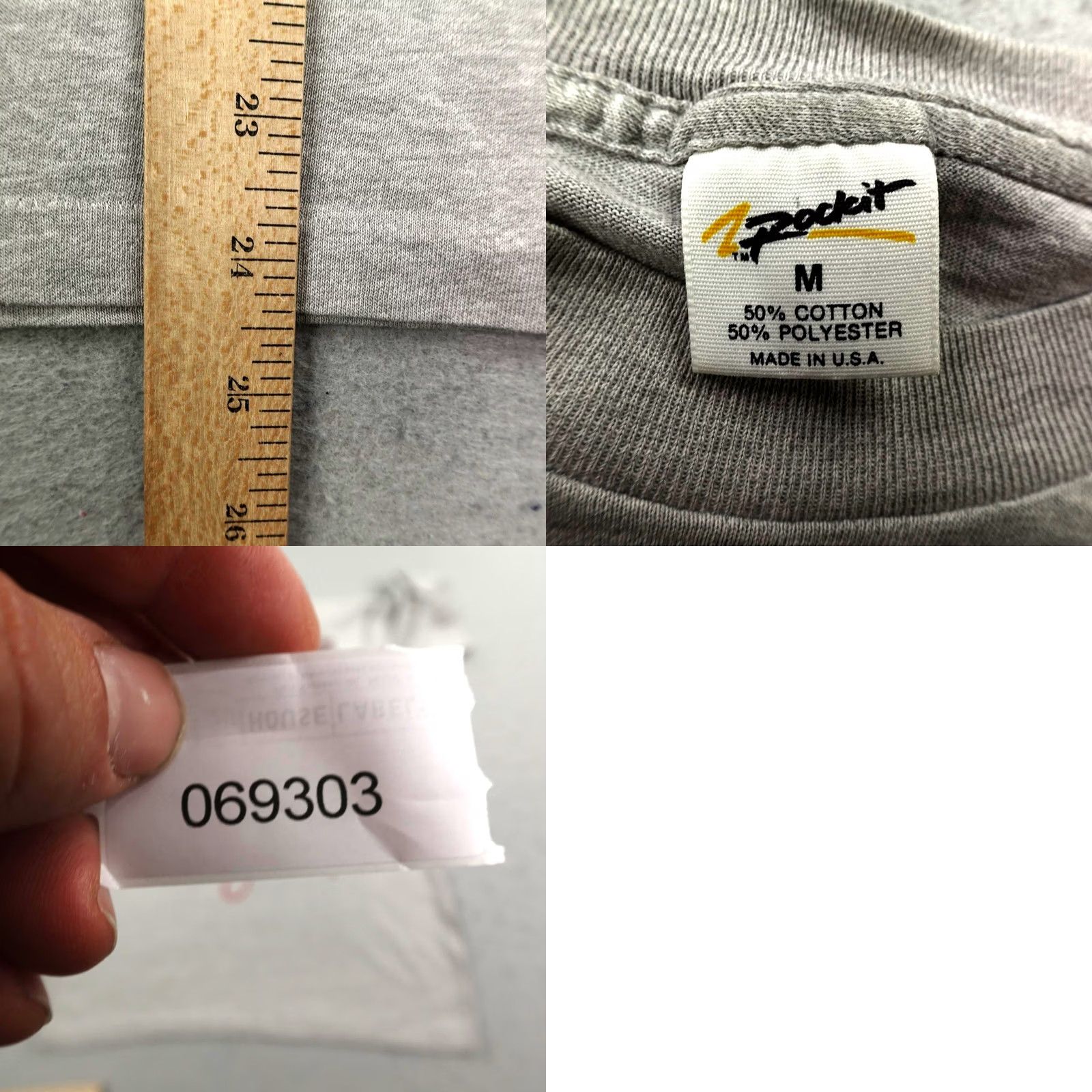 Vintage VINTAGE Neil Diamond Shirt Mens Medium Gray Concert Single Stitch 80s Tee Size US M / EU 48-50 / 2 - 8 Thumbnail