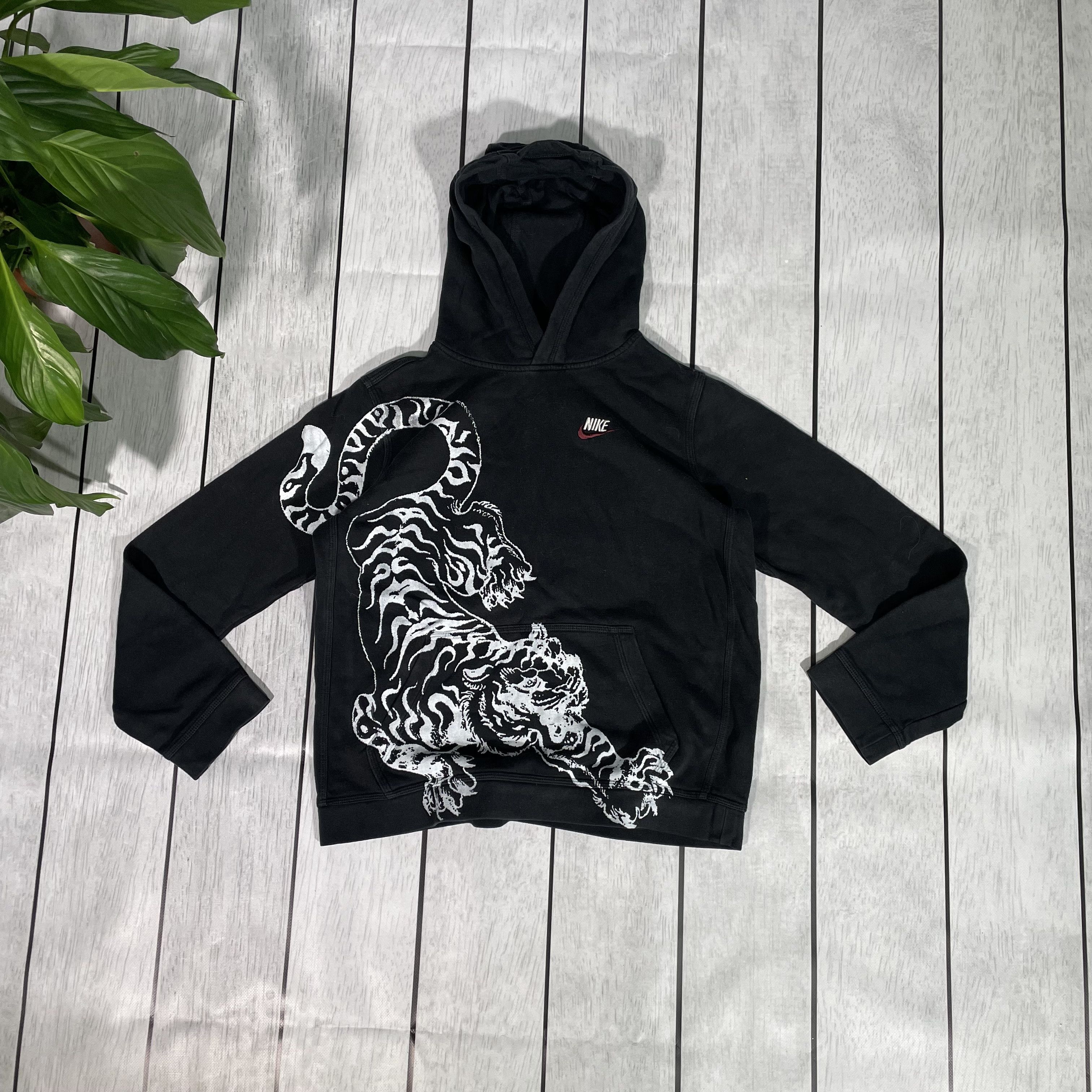Nike Custom Nike JUNIOR Hoodie Tiger art grunge opium y2k Size US XL / EU 56 / 4 - 2 Thumbnail