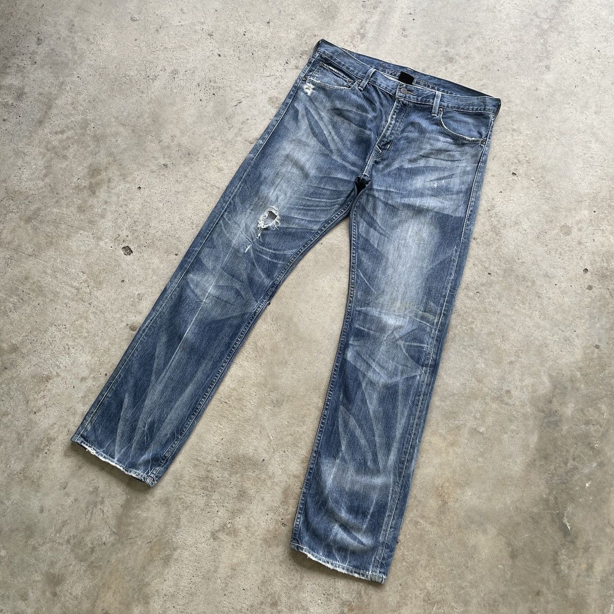 Levi's Vintage Levi’s 202 Faded Buckle Denim Distressed Jeans Pants Size US 36 / EU 52 - 3 Thumbnail