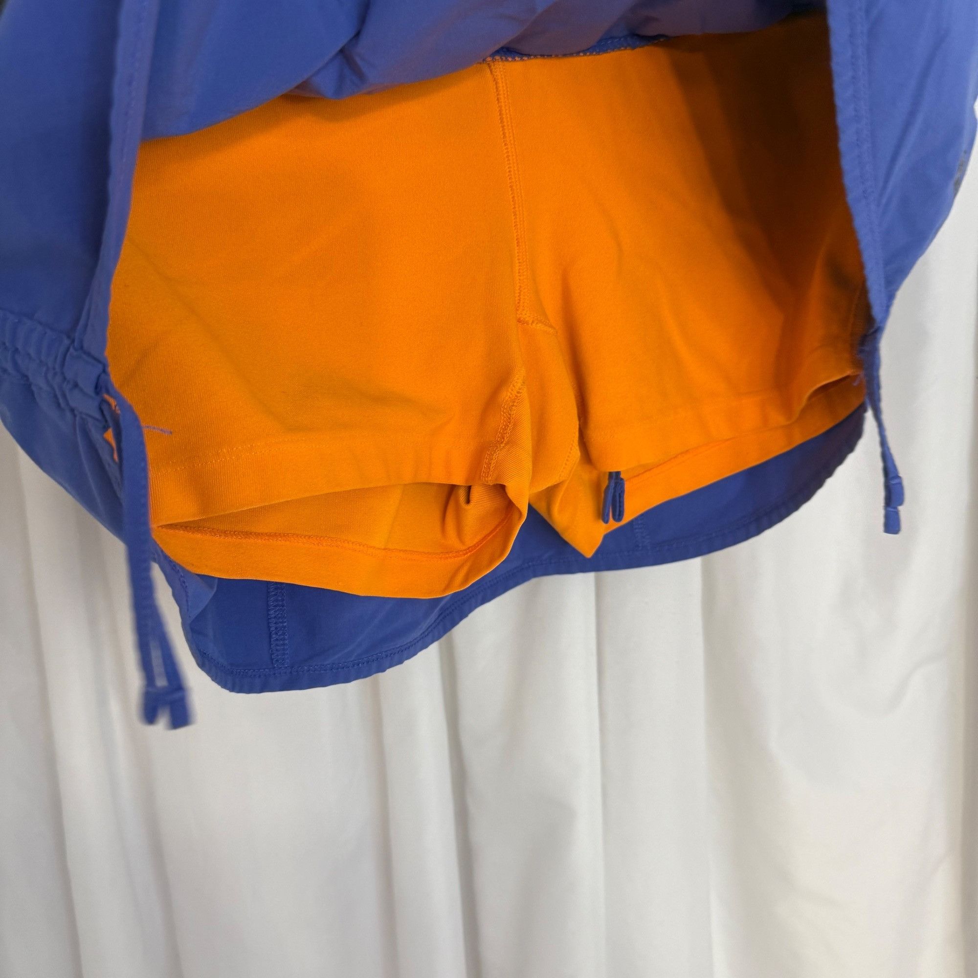 Nike Nike Dri-Fit Blue Athletic Skort With Orange Liner & Gray Wa Size 28" / US 6 / IT 42 - 6 Thumbnail