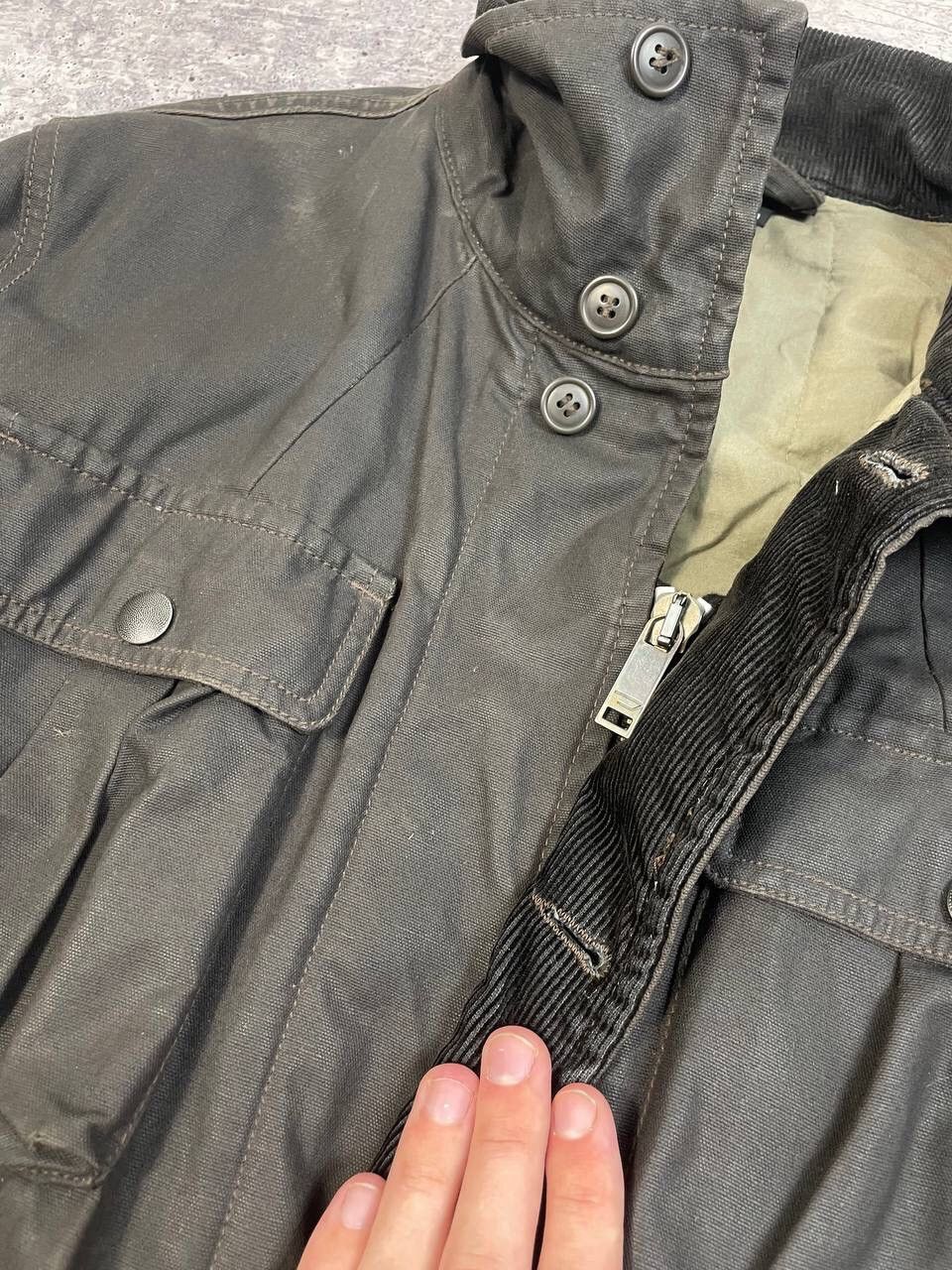 Diesel Vintage 90s Diesel Wax Jacket Distressed Y2K Size US L / EU 52-54 / 3 - 5 Thumbnail