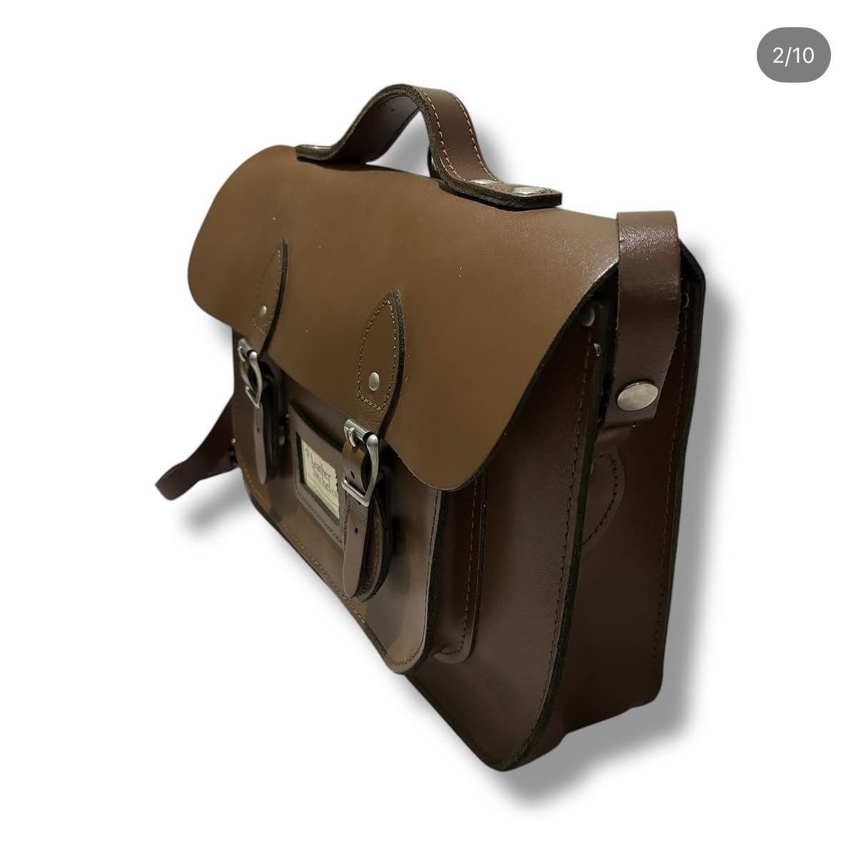 Genuine Leather Leather Satchel Briefcase Size ONE SIZE - 2 Thumbnail