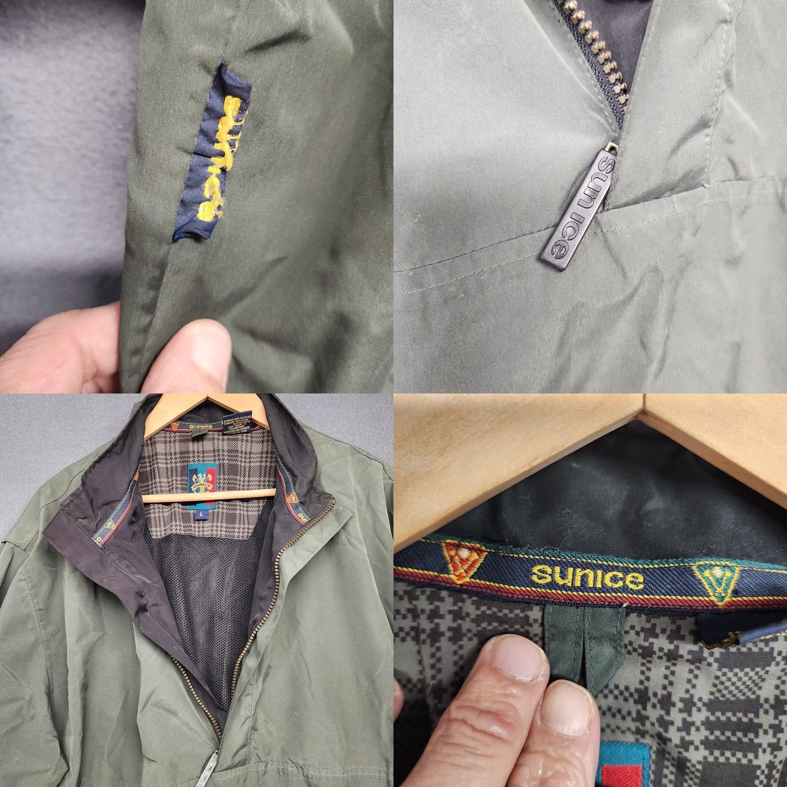 Vintage VINTAGE Sunice Jacket Windbreaker Pullover Golf 1/2 Zip Green L Mens Flaw Size US L / EU 52-54 / 3 - 9 Thumbnail