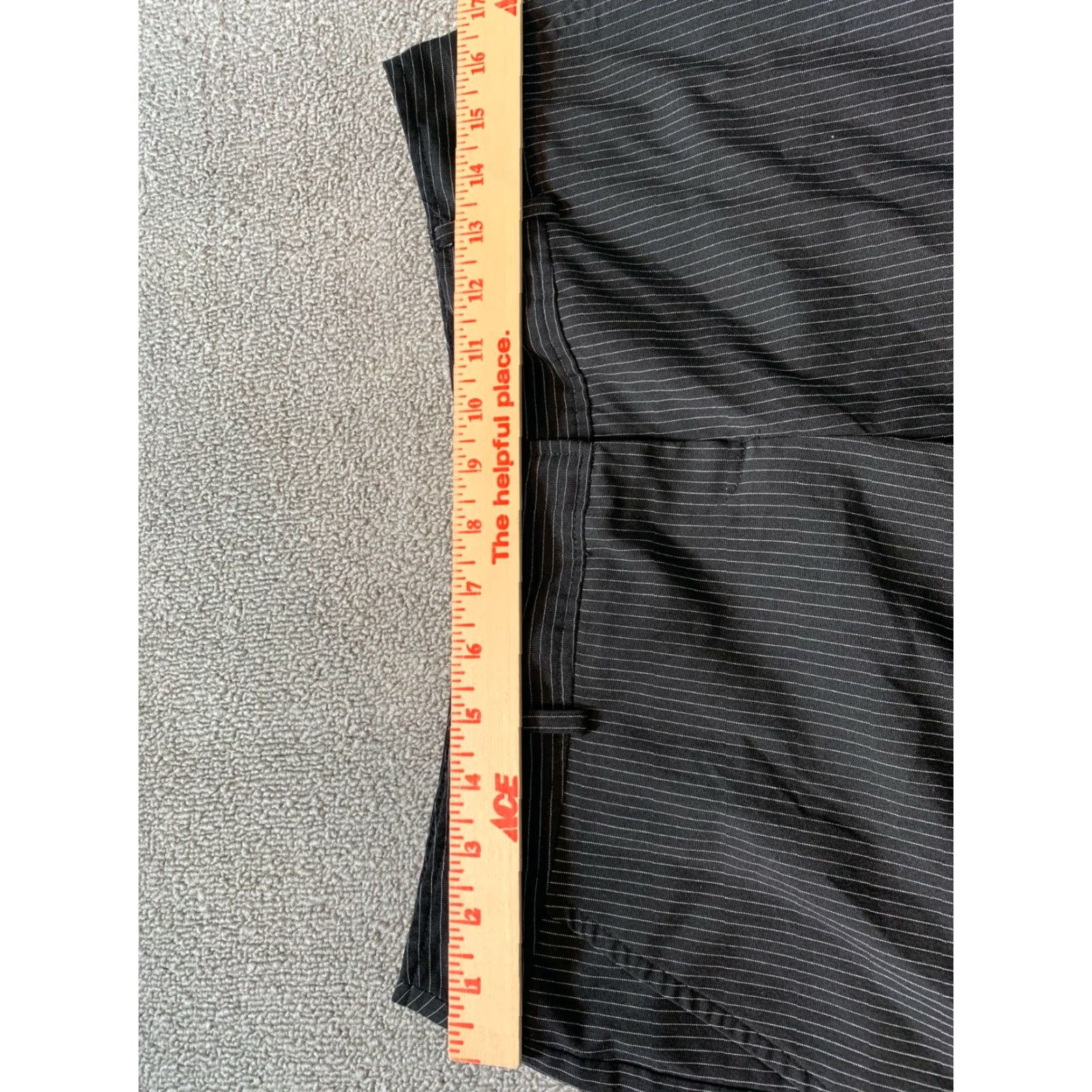 Vintage Copper Key Pants Womens Size 9 Black Pin Striped Wide Leg Dress Pants Casual Workwear Size 30" / US 8 / IT 44 - 5 Thumbnail