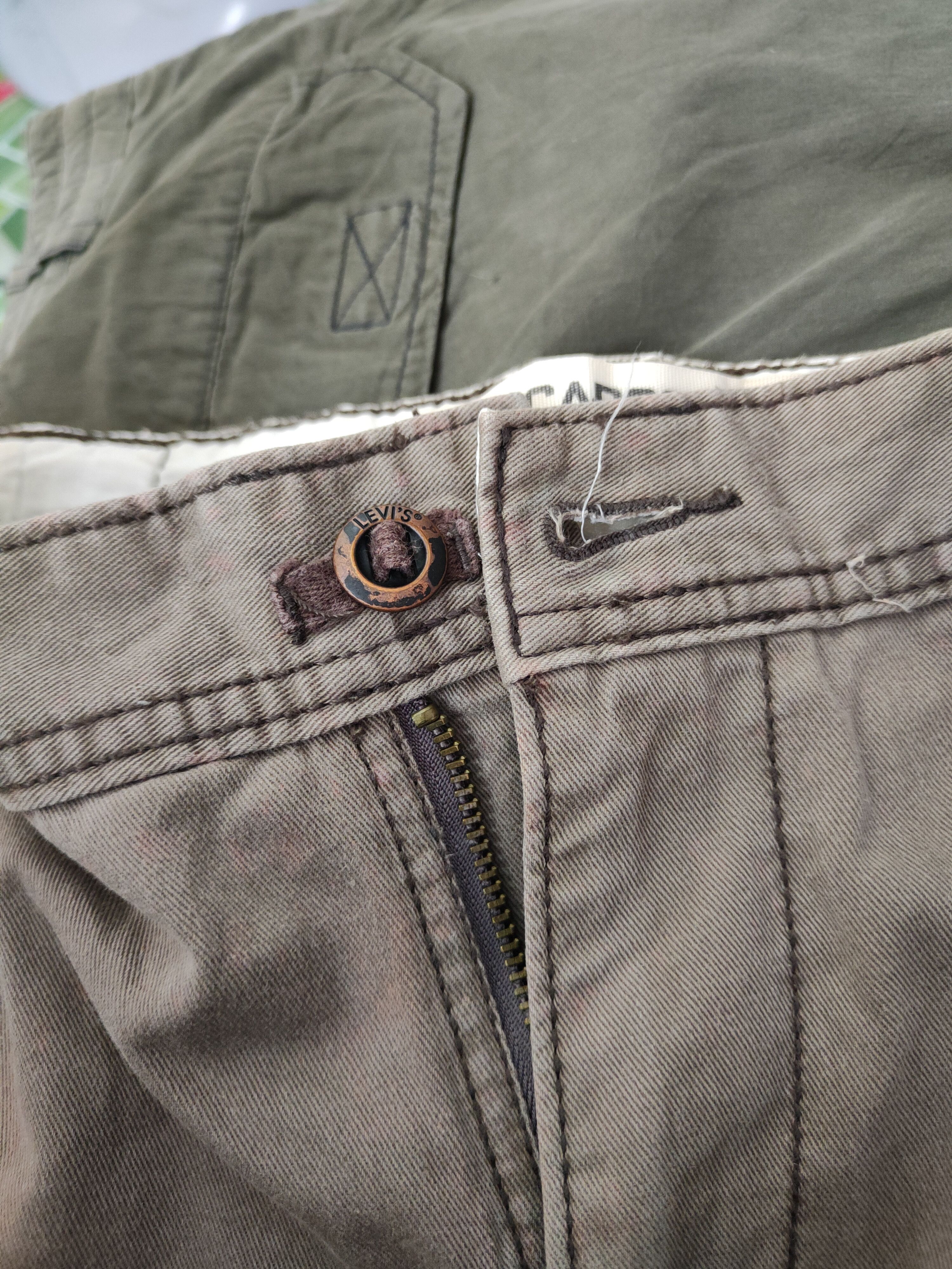 Levi's DL Levi's Brown Faded Multipocket Tactical Cargo Pants #1325 Size US 34 / EU 50 - 18 Thumbnail
