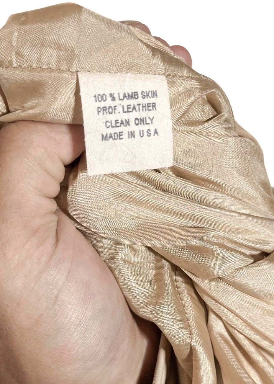Marc Jacobs Marc Jacobs Vintage Stitch Pockets Beige Leather Trousers Size 28" / US 6 / IT 42 - 7 Thumbnail