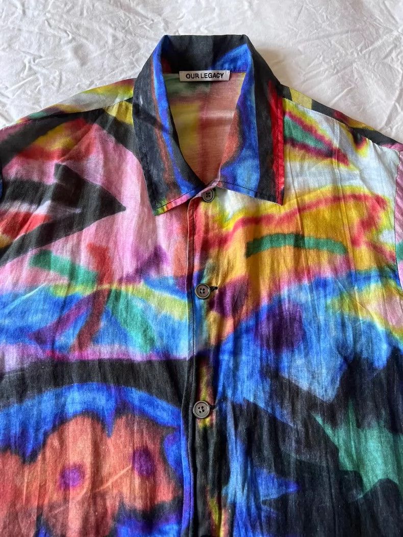 Our Legacy Our Legacy size46 Silk short-sleeved floral shirt Size US S / EU 44-46 / 1 - 2 Thumbnail