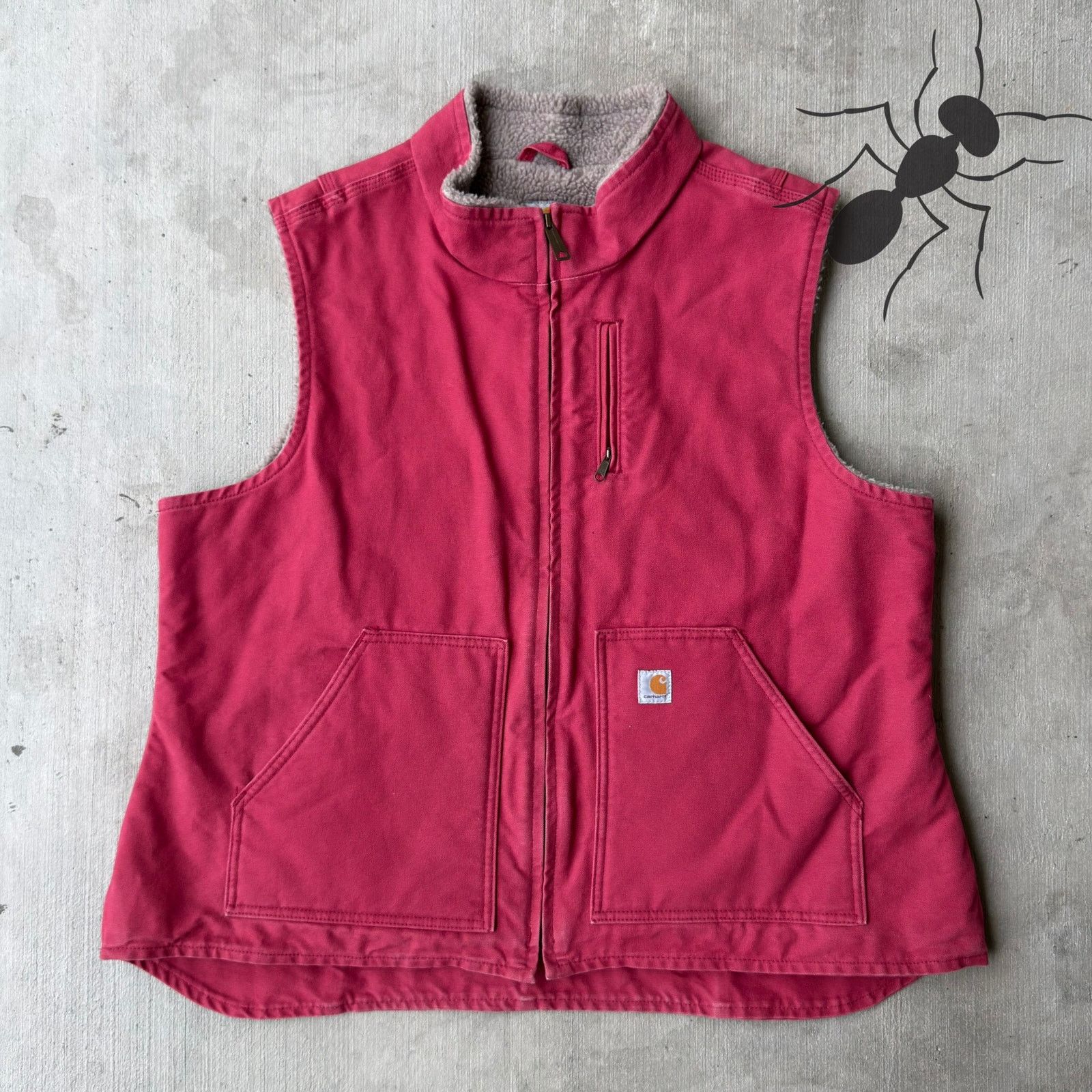 Carhartt × Vintage Carhartt WOMENS WV001 pink work wear vest Size US XXL / EU 58 / 5 - 1 Thumbnail