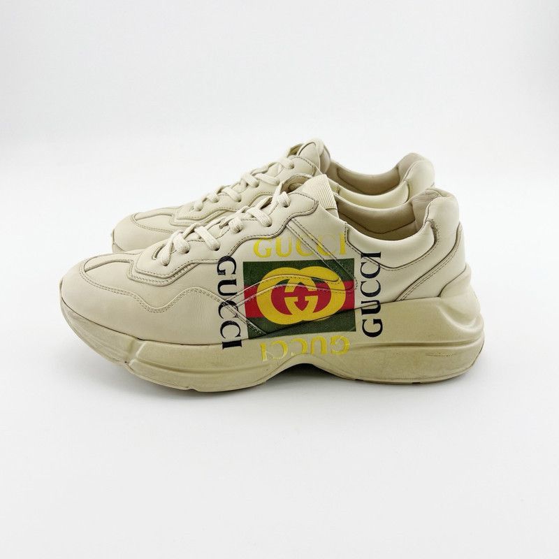 Gucci Gucci Rhyton Logo Dad Shoes for Men - Size US 8 / EU 41 - 1 Thumbnail