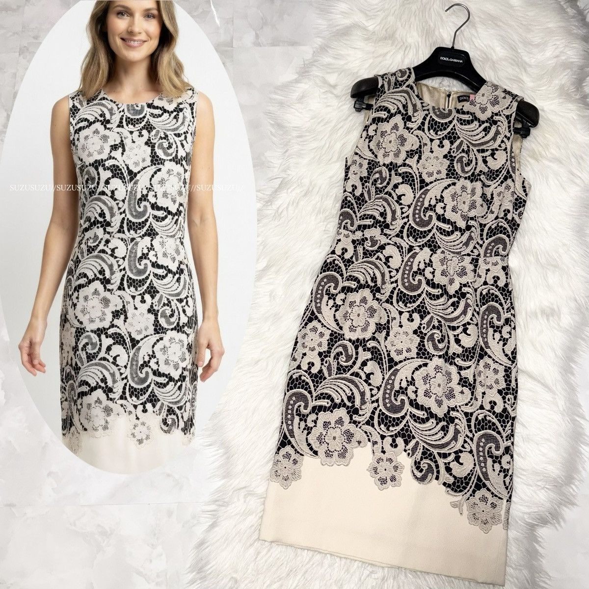 Dolce & Gabbana Authentic Dolce & Gabbana Floral Lace Print Dress 38 Size XS / US 0-2 / IT 36-38 - 1 Thumbnail