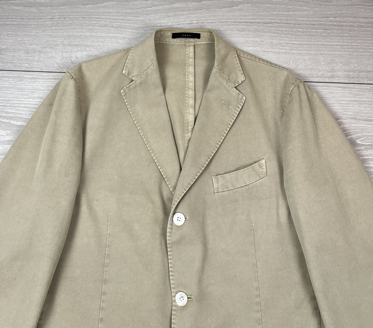 Boglioli Boglioli Coat Luxury Cotton Beige Blazer Jacket 52 size Size US L / EU 52-54 / 3 - 5 Thumbnail