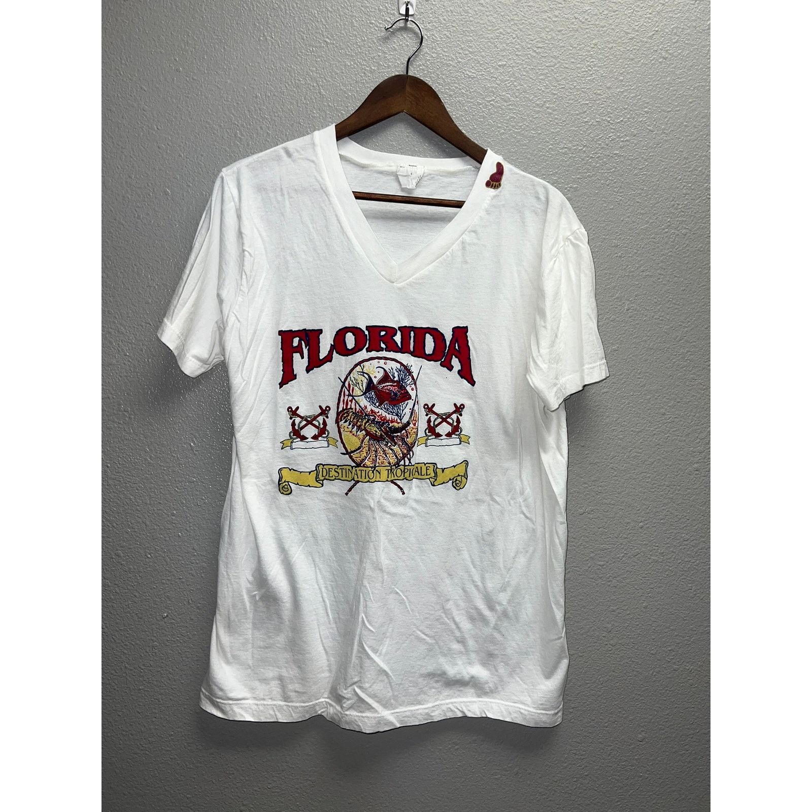Vintage Vintage Florida Shirt Destination Tropcial Fish Tee 90s M Size US M / EU 48-50 / 2 - 1 Thumbnail