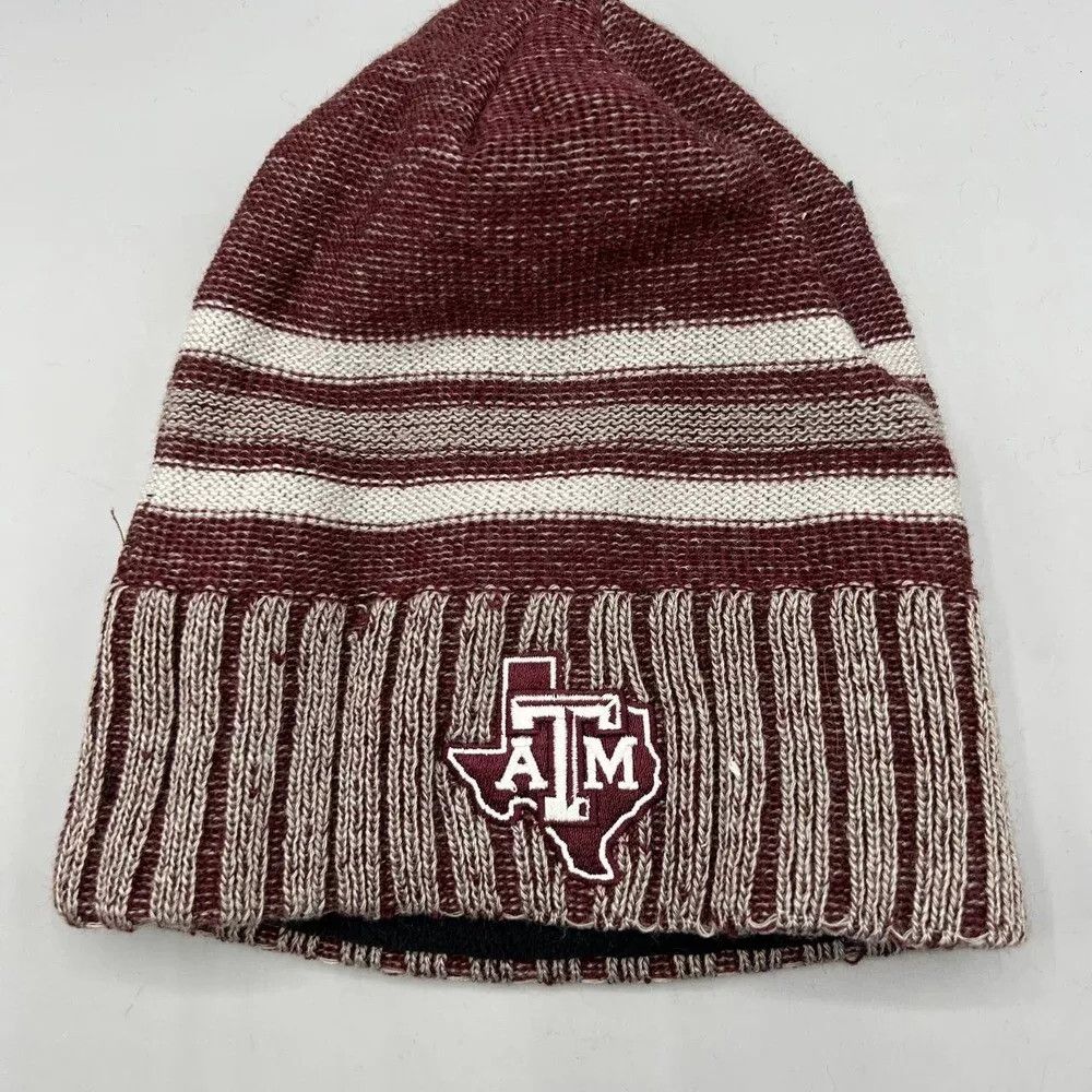 Adidas Texas A&M Aggies Hat Men Adidas Cuffed Beanie Cap New Adult Size ONE SIZE - 1 Thumbnail