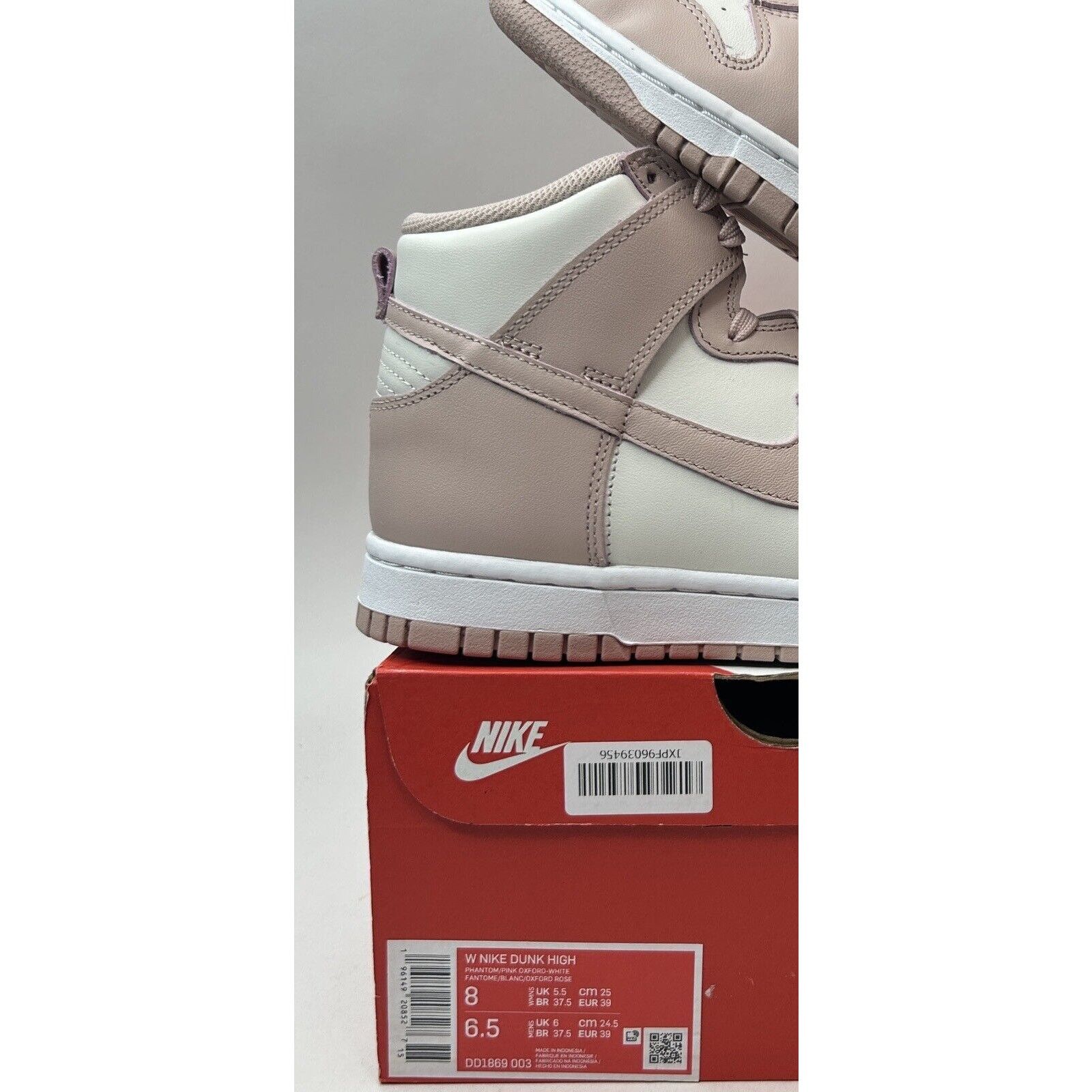 Nike Nike Dunk High WMNS “Pink Oxford” 2023 Size US 8 / IT 38 - 5 Thumbnail